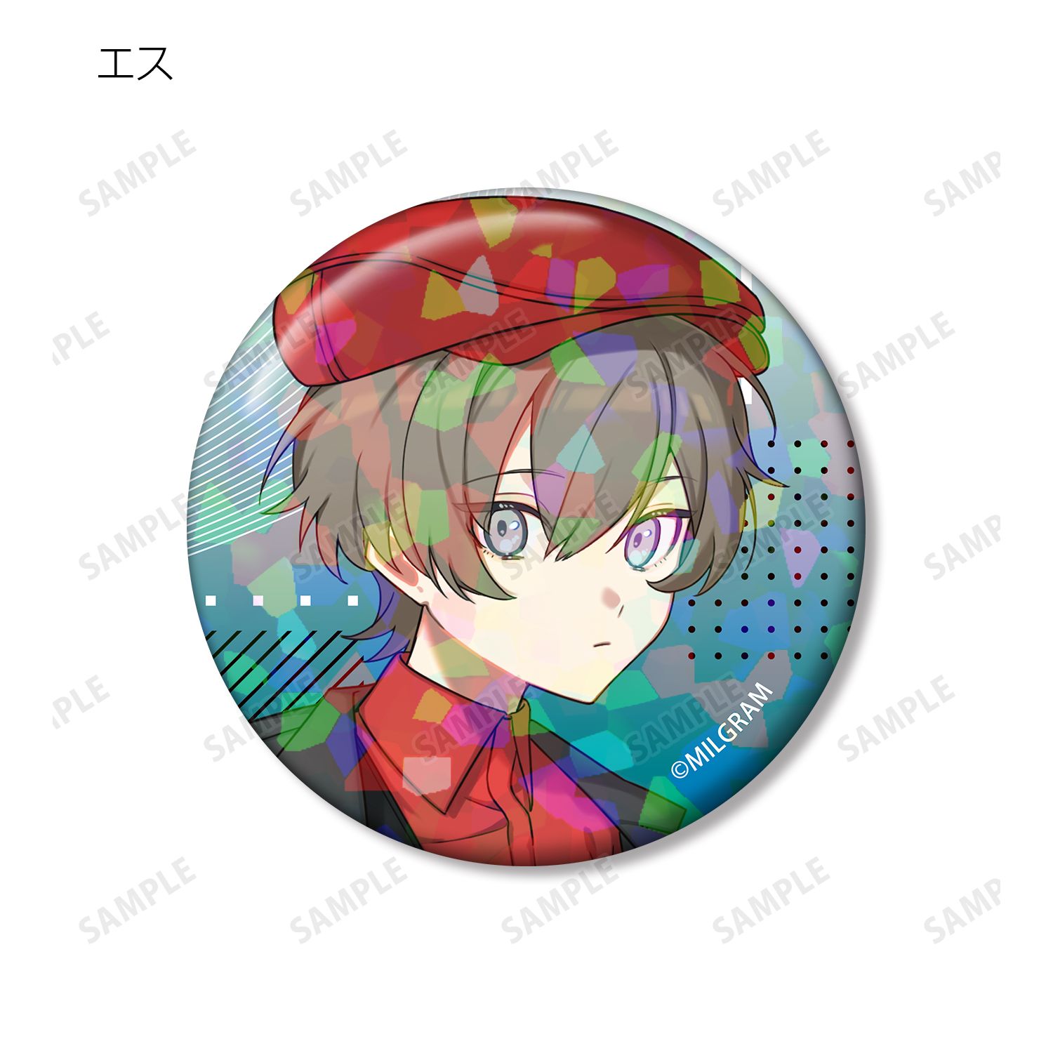 MILGRAM -ミルグラム- 描き下ろし 5th Anniversary ver. トレーディングホログラム缶バッジ(単位/単品) 画像 4 | AniSmile