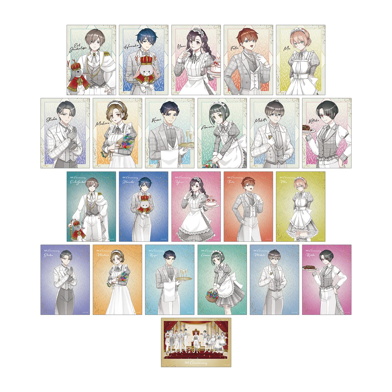 MILGRAM -ミルグラム- 描き下ろし 6th Anniversary ver. トレーディングブロマイド(単位/単品) - 公式商品画像 | AniSmile