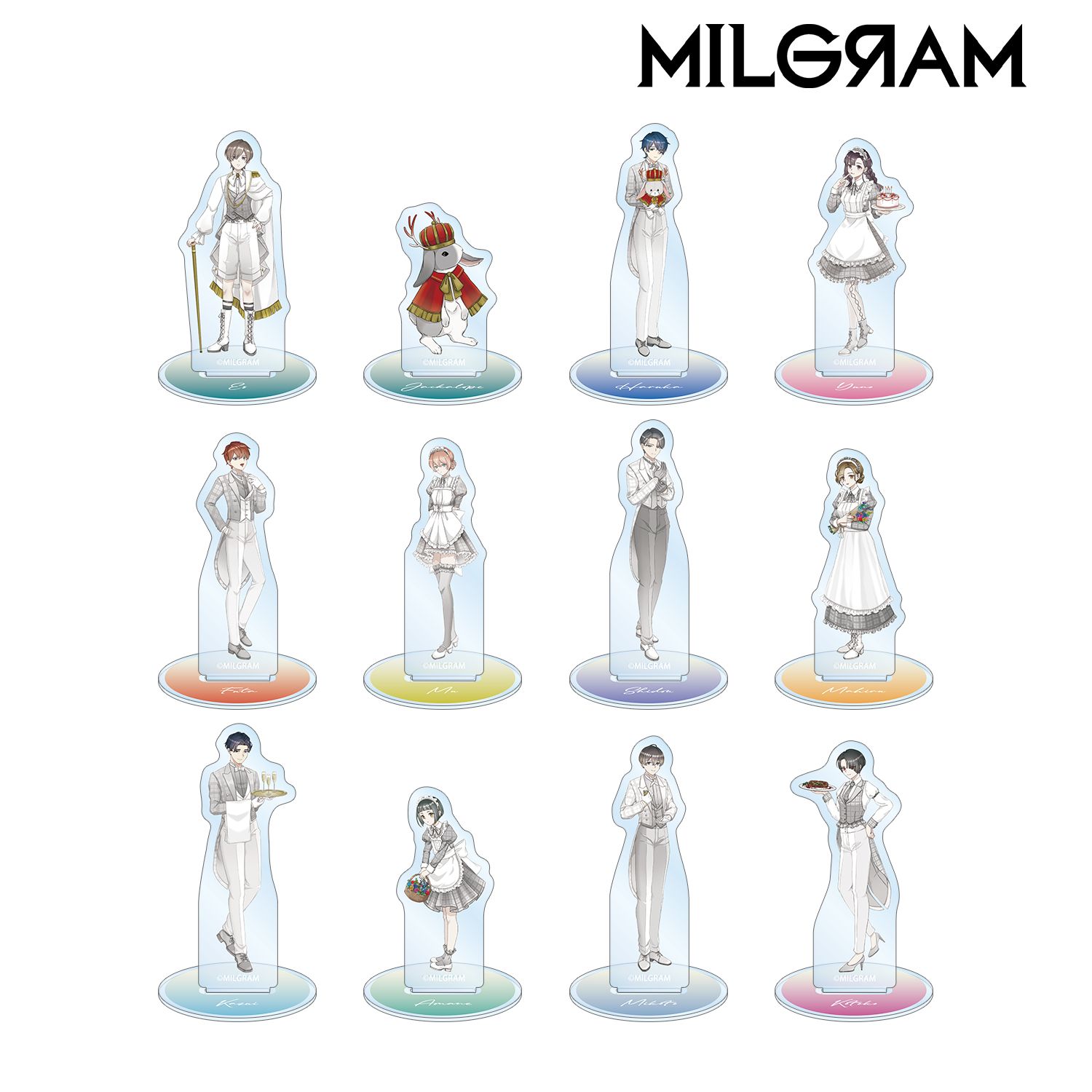 MILGRAM -ミルグラム- 描き下ろし 6th Anniversary ver. トレーディングアクリルスタンド(単位/単品) 画像 2 | AniSmile