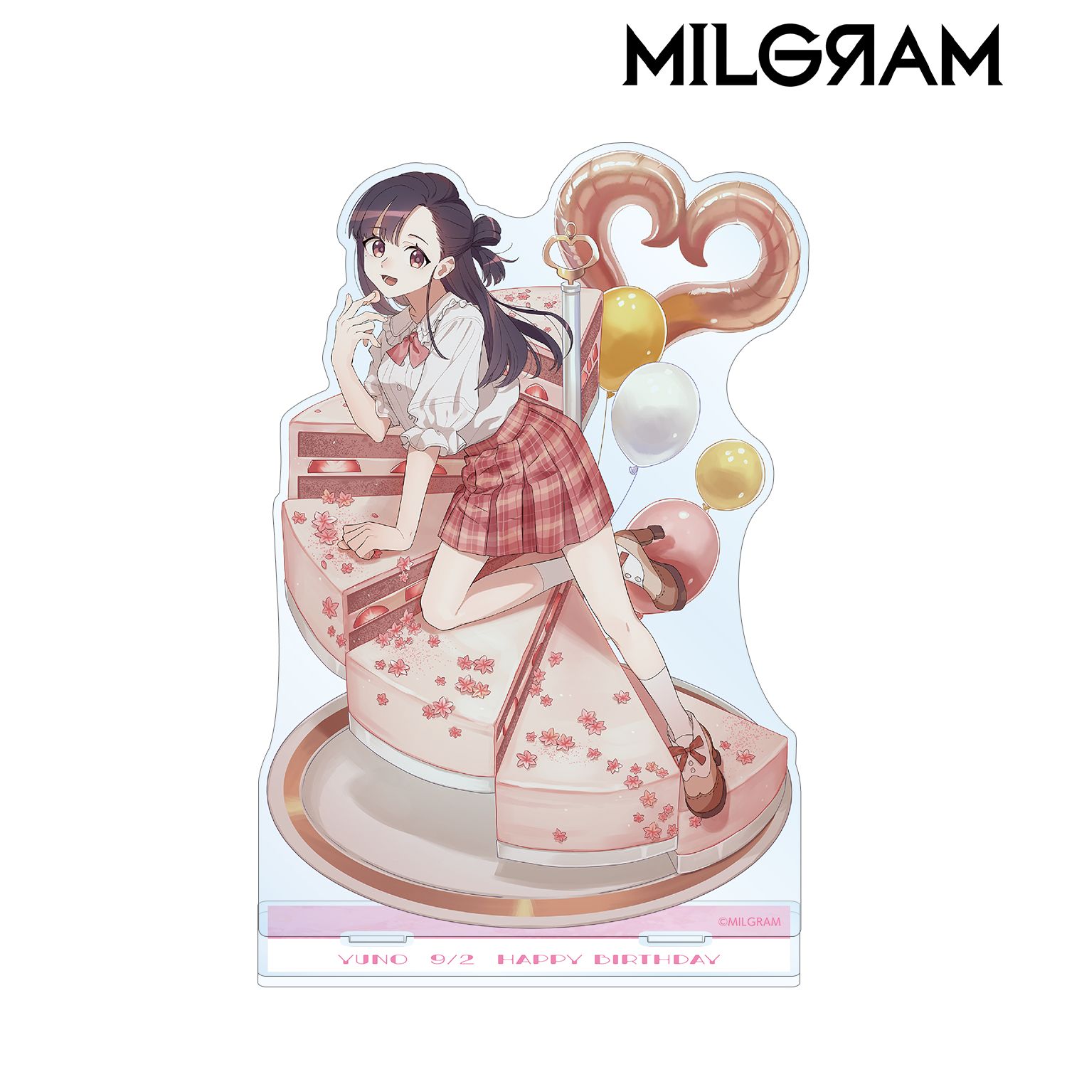 MILGRAM -ミルグラム- 描き下ろしイラスト ユノ バースデーver. BIGアクリルスタンド 画像 2 | AniSmile