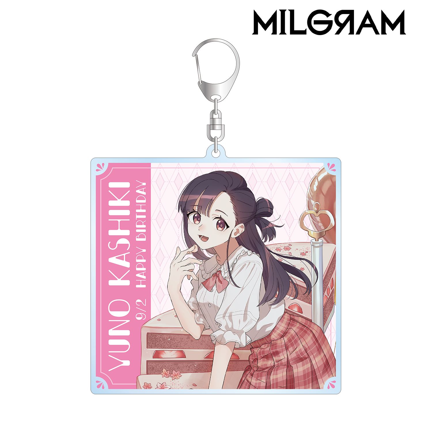 MILGRAM -ミルグラム- 描き下ろしイラスト ユノ バースデーver. BIGアクリルキーホルダー 画像 2 | AniSmile