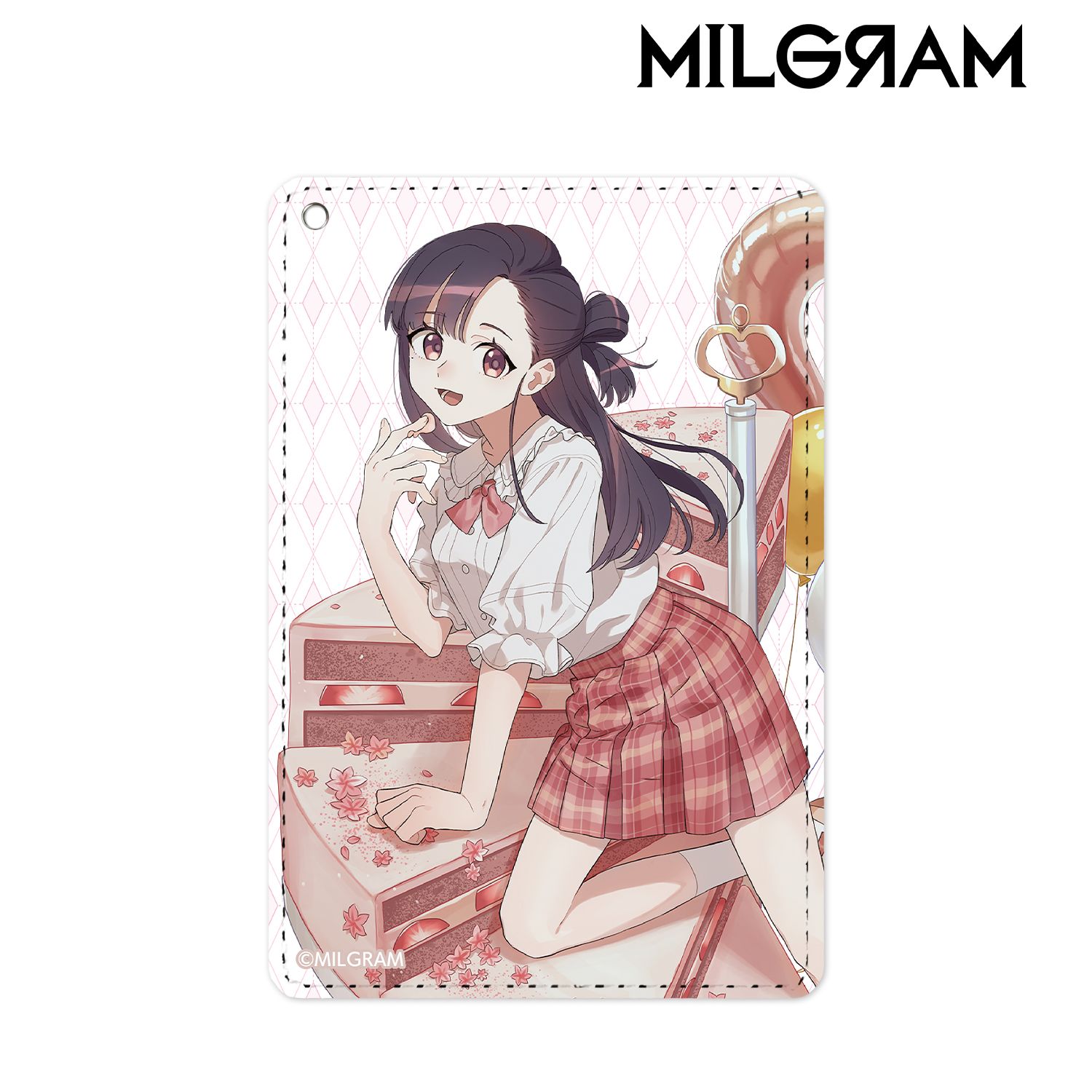 MILGRAM -ミルグラム- 描き下ろしイラスト ユノ バースデーver. 1ポケットパスケース 画像 2 | AniSmile