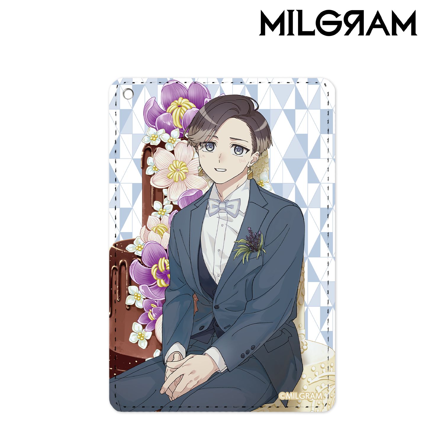 MILGRAM -ミルグラム- 描き下ろしイラスト ミコト バースデーver. 1ポケットパスケース 画像 2 | AniSmile