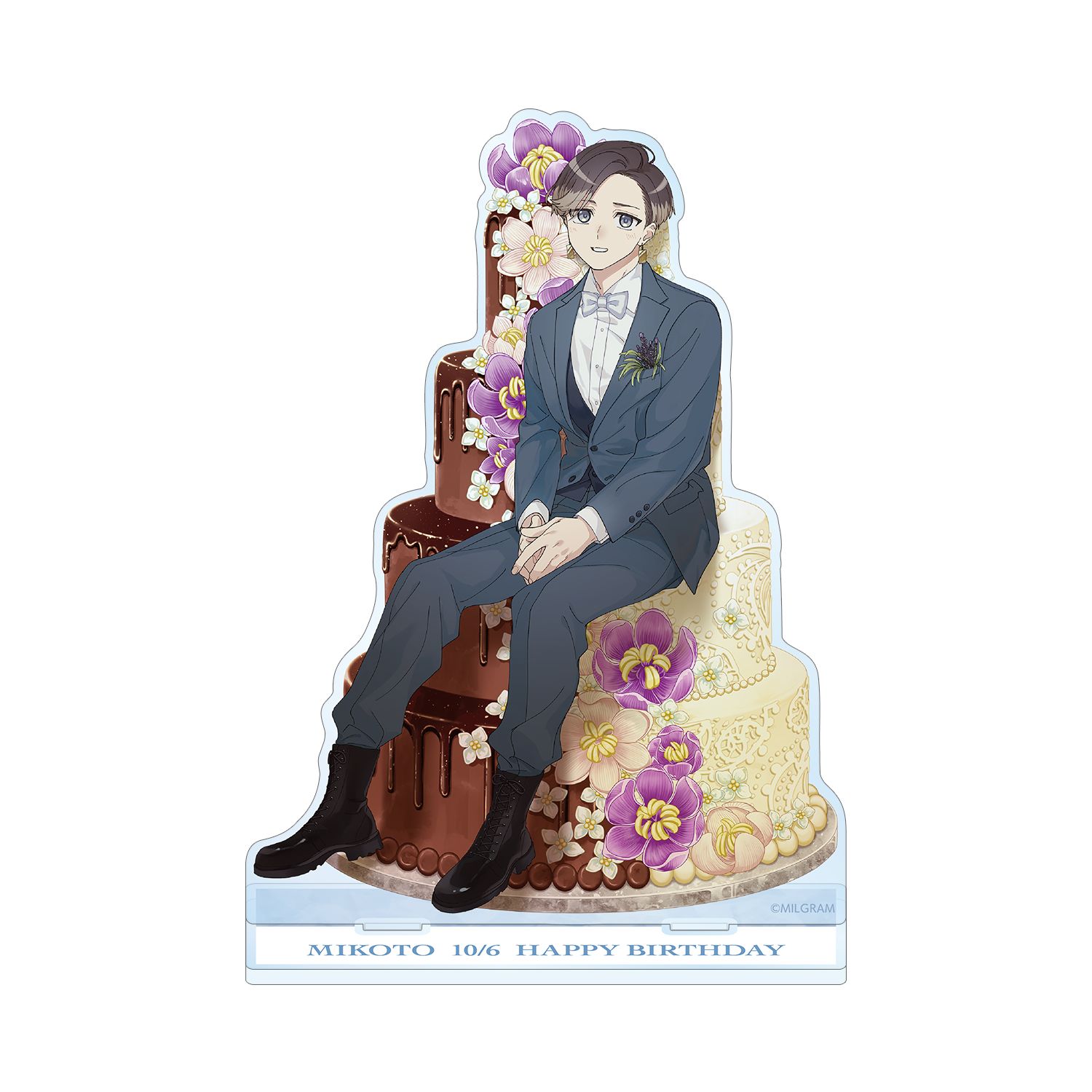 MILGRAM -ミルグラム- 描き下ろしイラスト ミコト バースデーver. BIGアクリルスタンド - 公式商品画像 | AniSmile