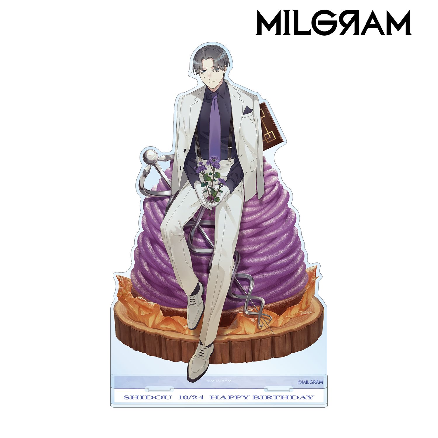 MILGRAM -ミルグラム- 描き下ろしイラスト シドウ バースデーver. BIGアクリルスタンド 画像 2 | AniSmile