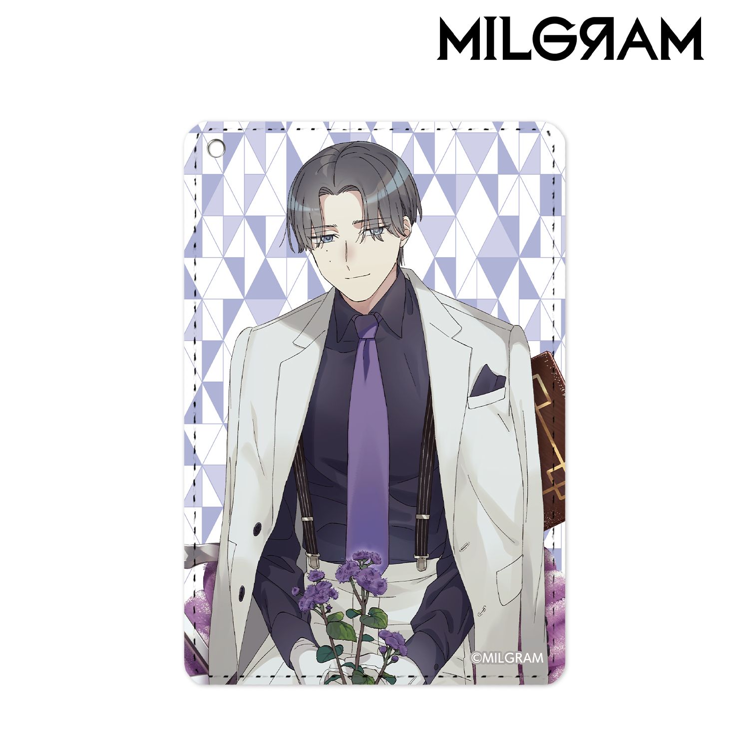 MILGRAM -ミルグラム- 描き下ろしイラスト シドウ バースデーver. 1ポケットパスケース 画像 2 | AniSmile