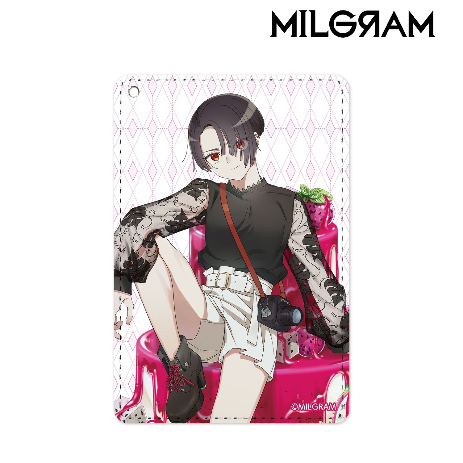 MILGRAM -ミルグラム- 描き下ろしイラスト コトコ バースデーver. 1ポケットパスケース 画像 2 | AniSmile