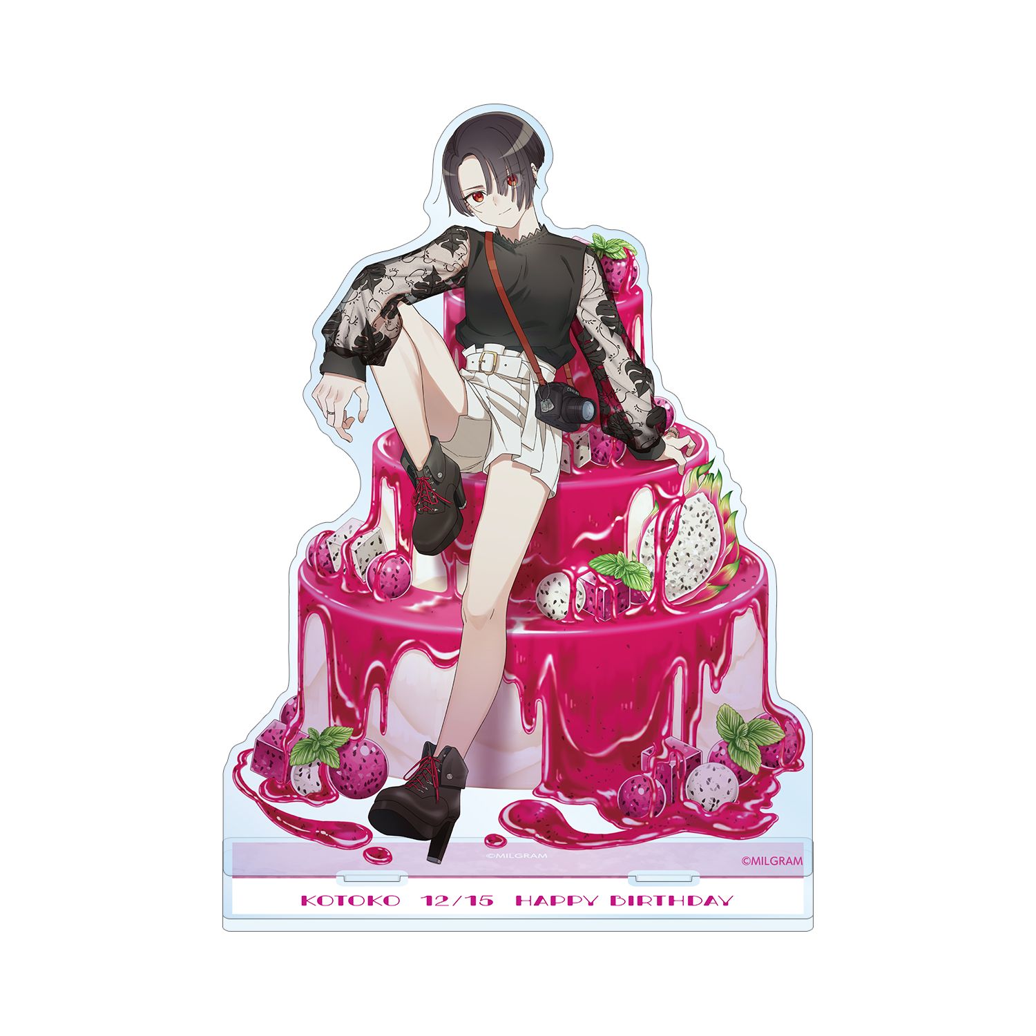 MILGRAM -ミルグラム- 描き下ろしイラスト コトコ バースデーver. BIGアクリルスタンド - 公式商品画像 | AniSmile