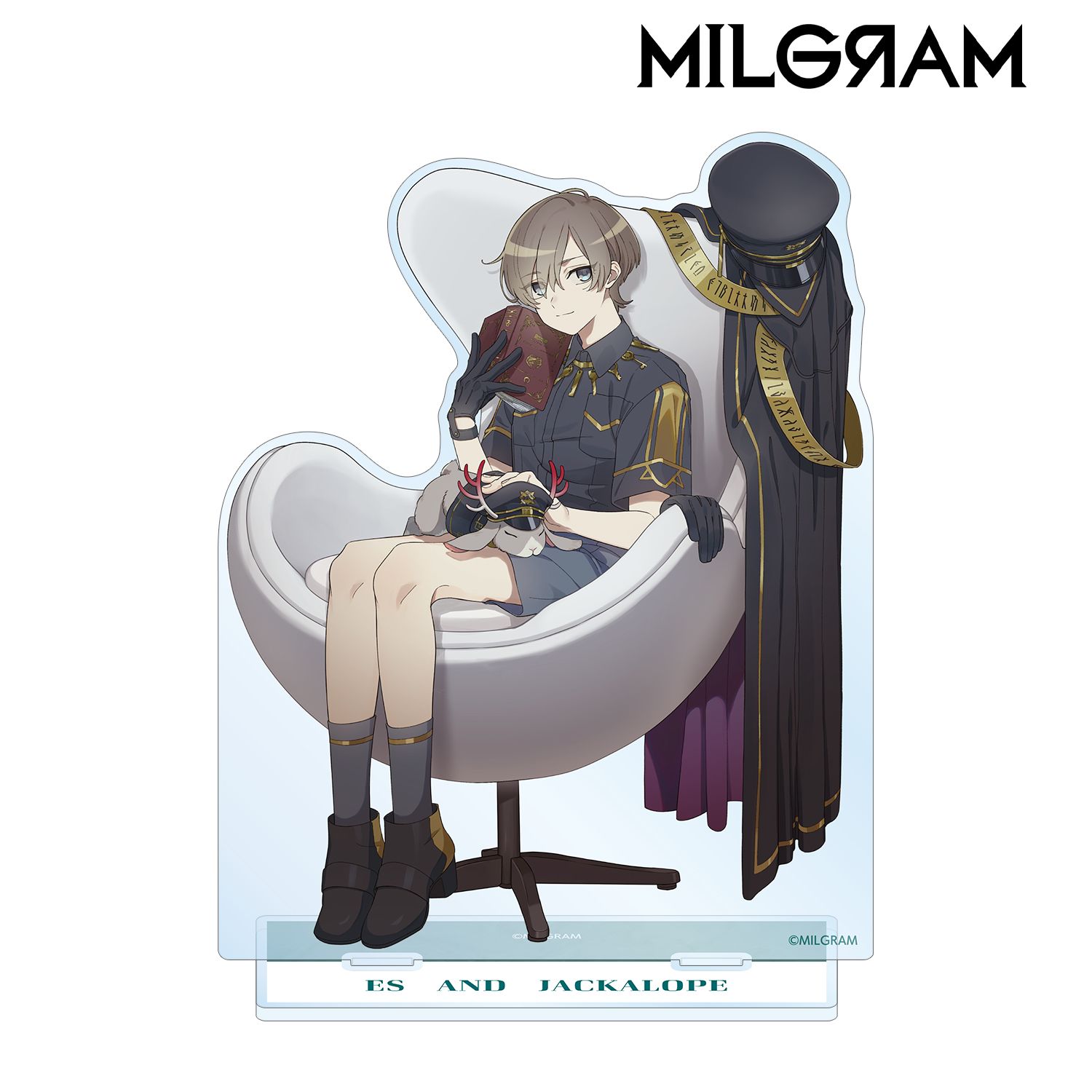 MILGRAM -ミルグラム- 描き下ろしイラスト エス&ジャッカロープ 休息中ver. BIGアクリルスタンド - 公式商品画像 | AniSmile