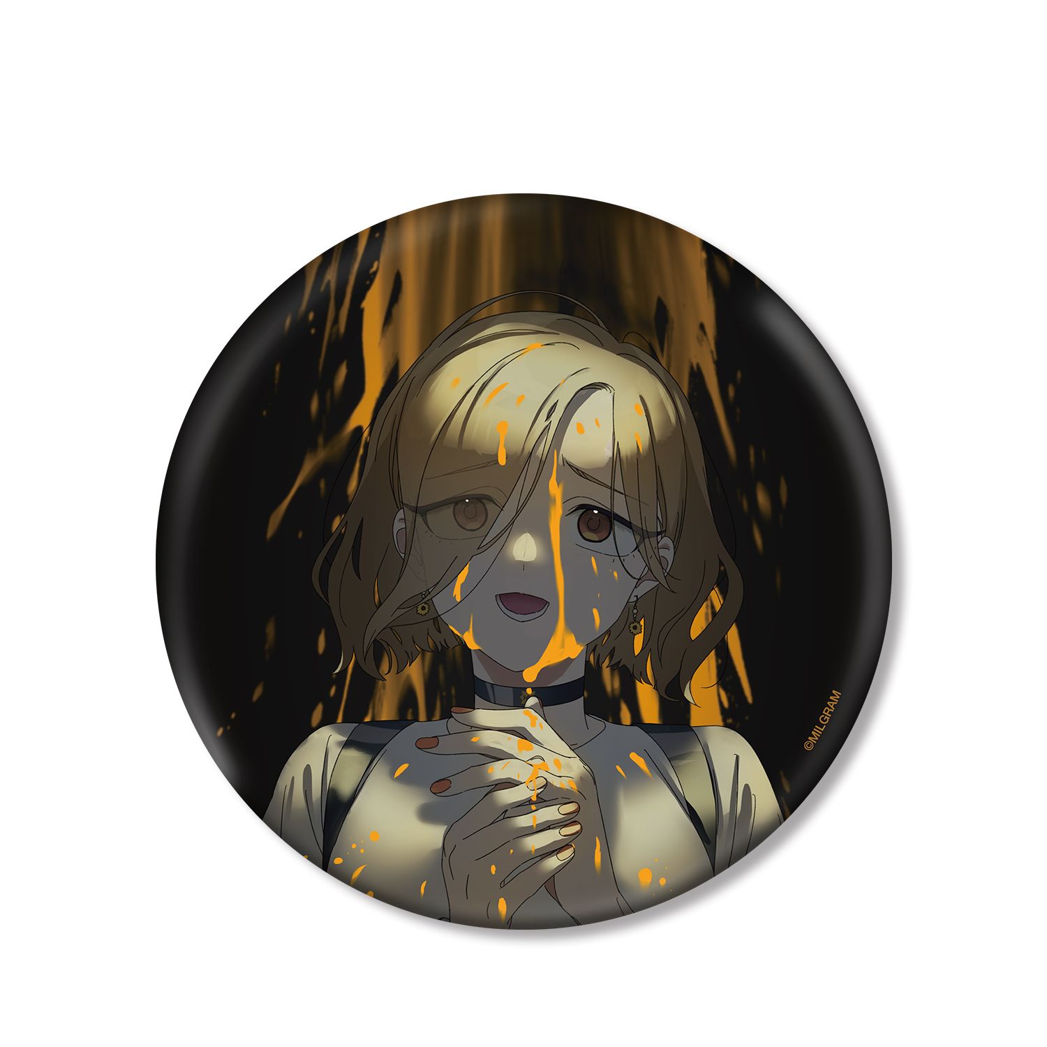 MILGRAM -ミルグラム- 描き下ろしイラスト マヒル 2nd Anniversary ver. BIG缶バッジ - 公式商品画像 | AniSmile