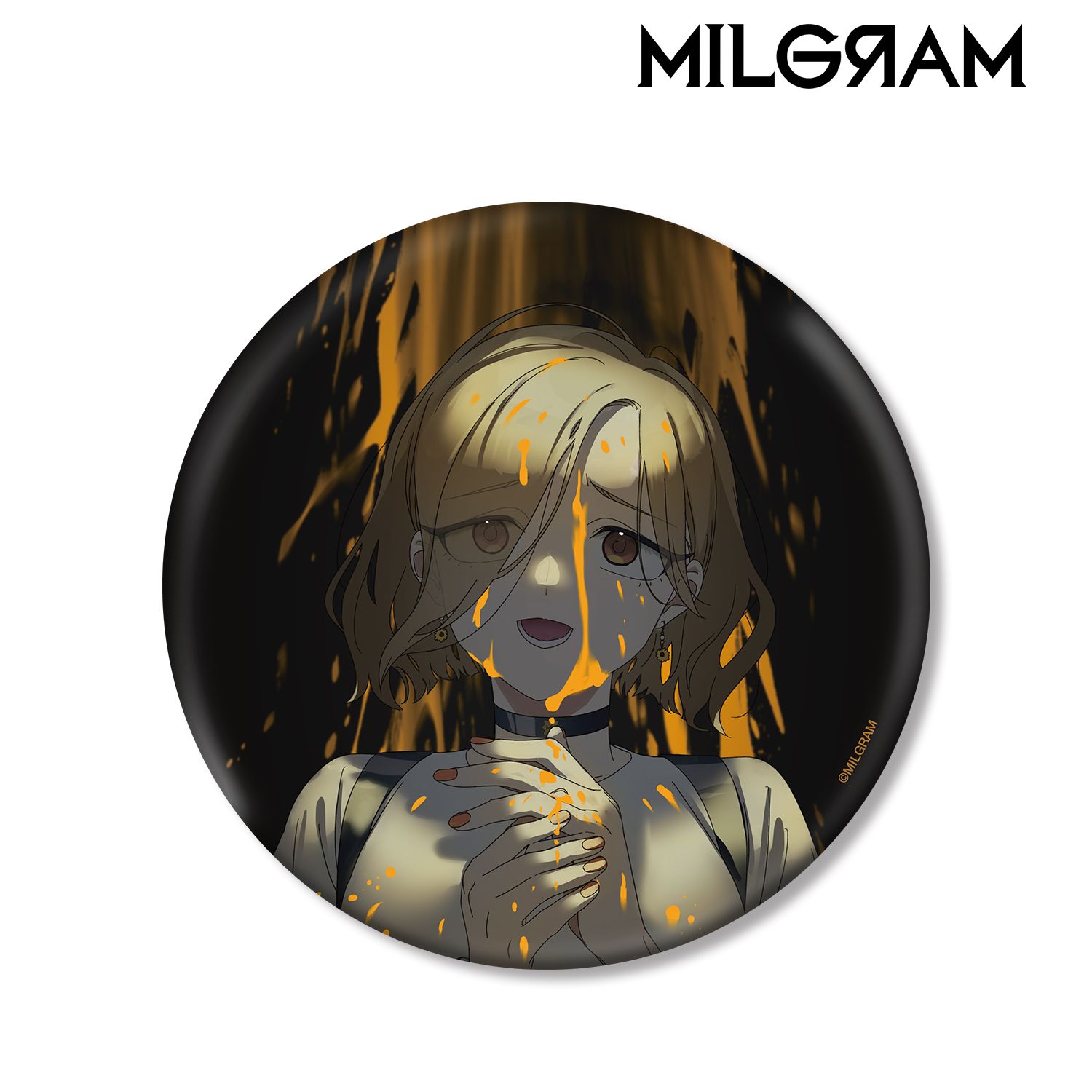 MILGRAM -ミルグラム- 描き下ろしイラスト マヒル 2nd Anniversary ver. BIG缶バッジ 画像 2 | AniSmile