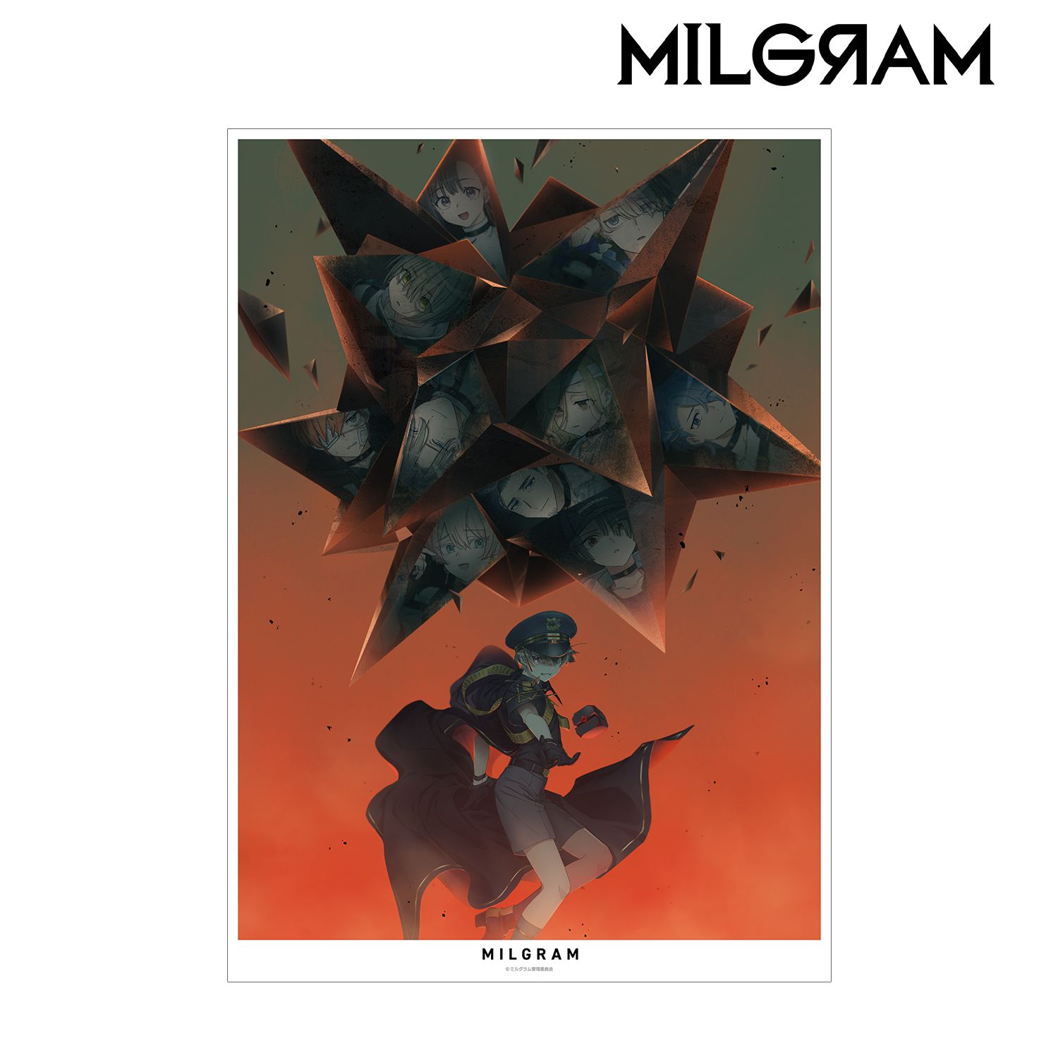 MILGRAM -ミルグラム- 2nd Season キービジュアル A3マット加工ポスター 画像 2 | AniSmile