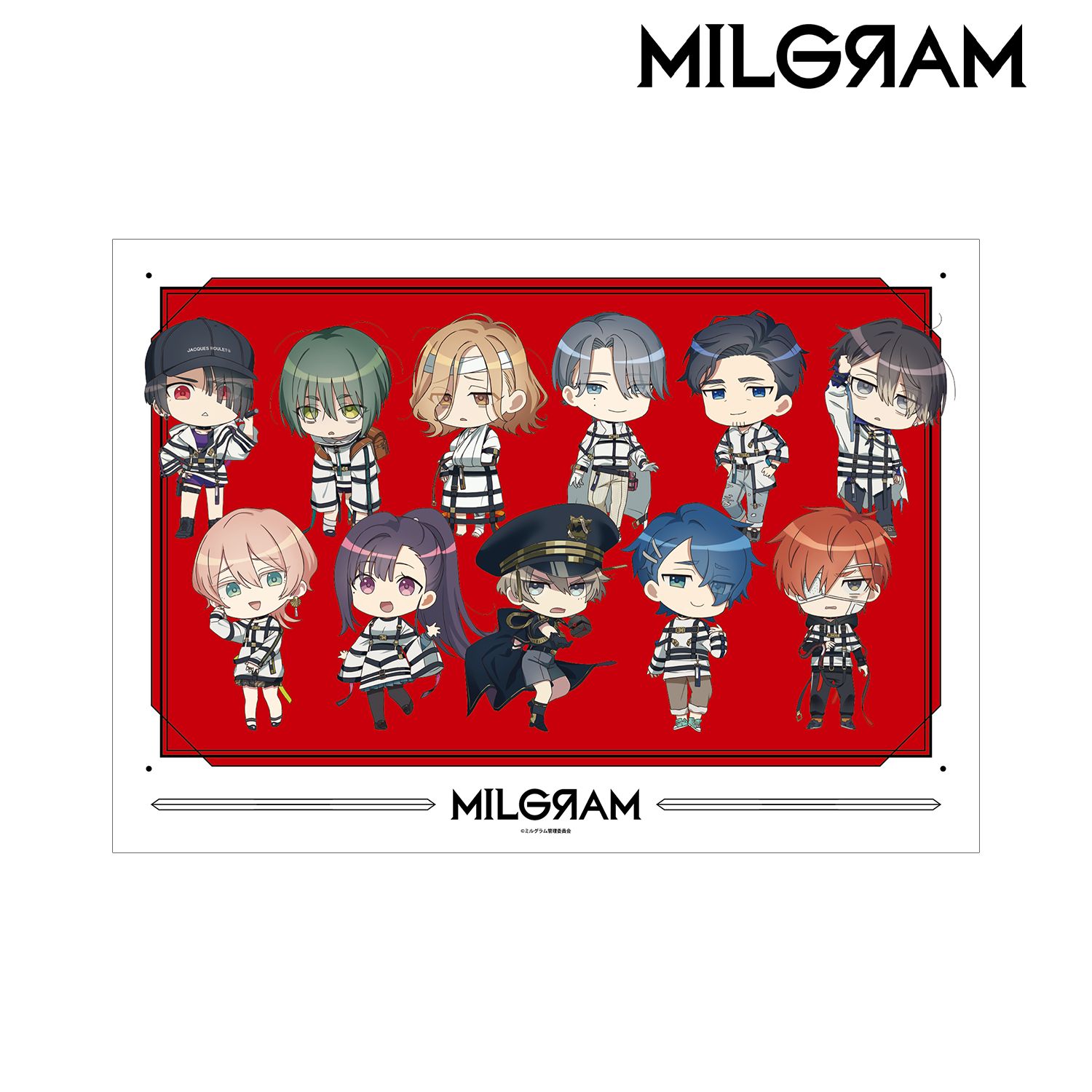 MILGRAM -ミルグラム- 集合 公式ちびキャラ Season 2 ver. A3マット加工ポスター 画像 2 | AniSmile