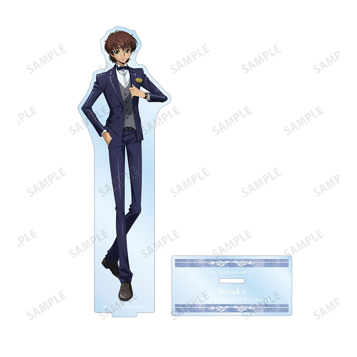 コードギアス 反逆のルルーシュ 描き下ろしイラスト スザク BIGアクリルスタンド <ルルーシュ バースデー2022ver.> 画像 4 | AniSmile