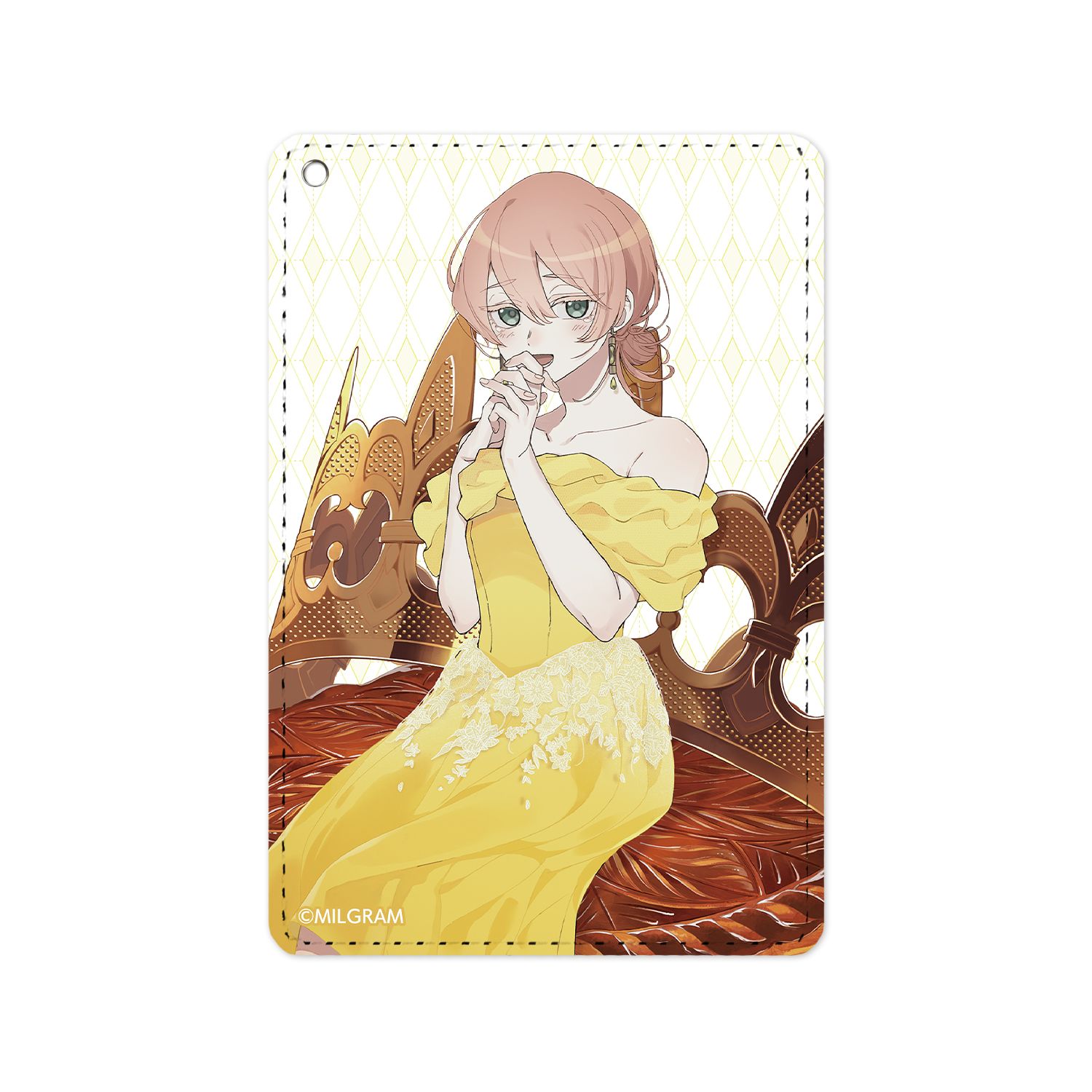 MILGRAM -ミルグラム- 描き下ろしイラスト ムウ バースデーver. 1ポケットパスケース - 公式商品画像 | AniSmile