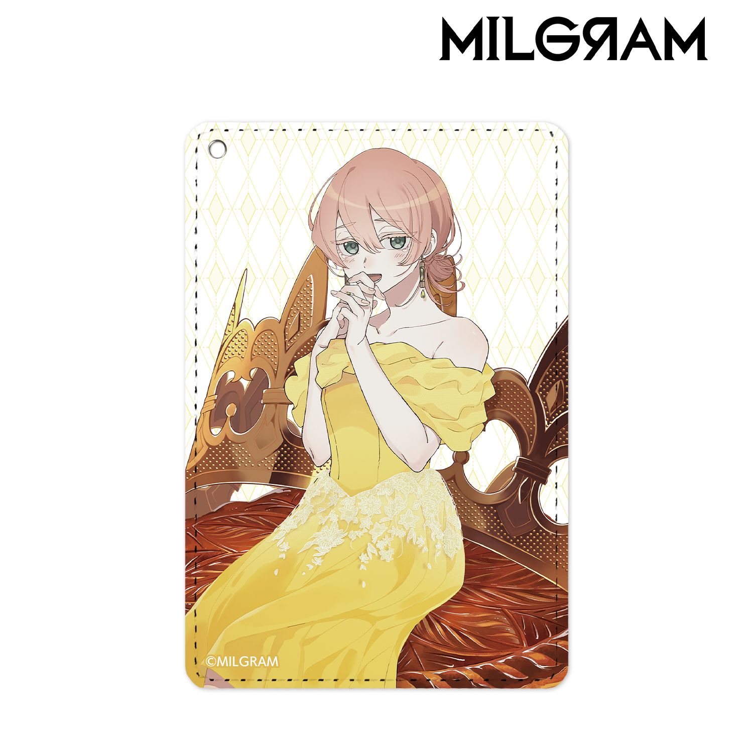 MILGRAM -ミルグラム- 描き下ろしイラスト ムウ バースデーver. 1ポケットパスケース 画像 2 | AniSmile