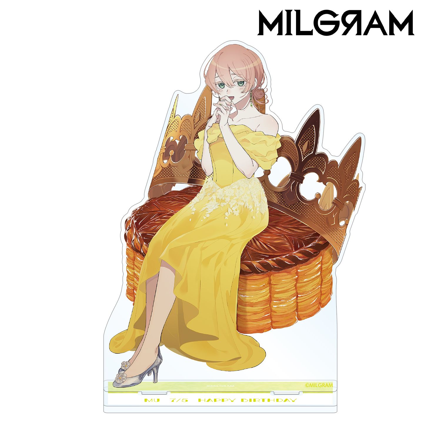 MILGRAM -ミルグラム- 描き下ろしイラスト ムウ バースデーver. BIGアクリルスタンド 画像 2 | AniSmile