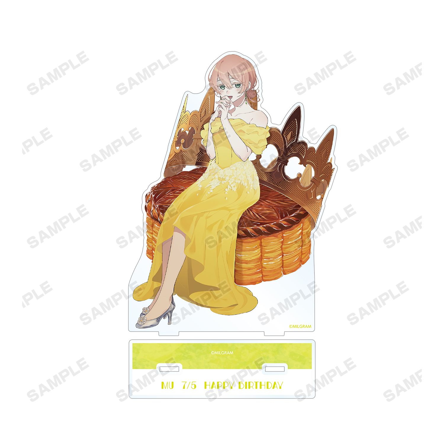 MILGRAM -ミルグラム- 描き下ろしイラスト ムウ バースデーver. BIGアクリルスタンド 画像 3 | AniSmile