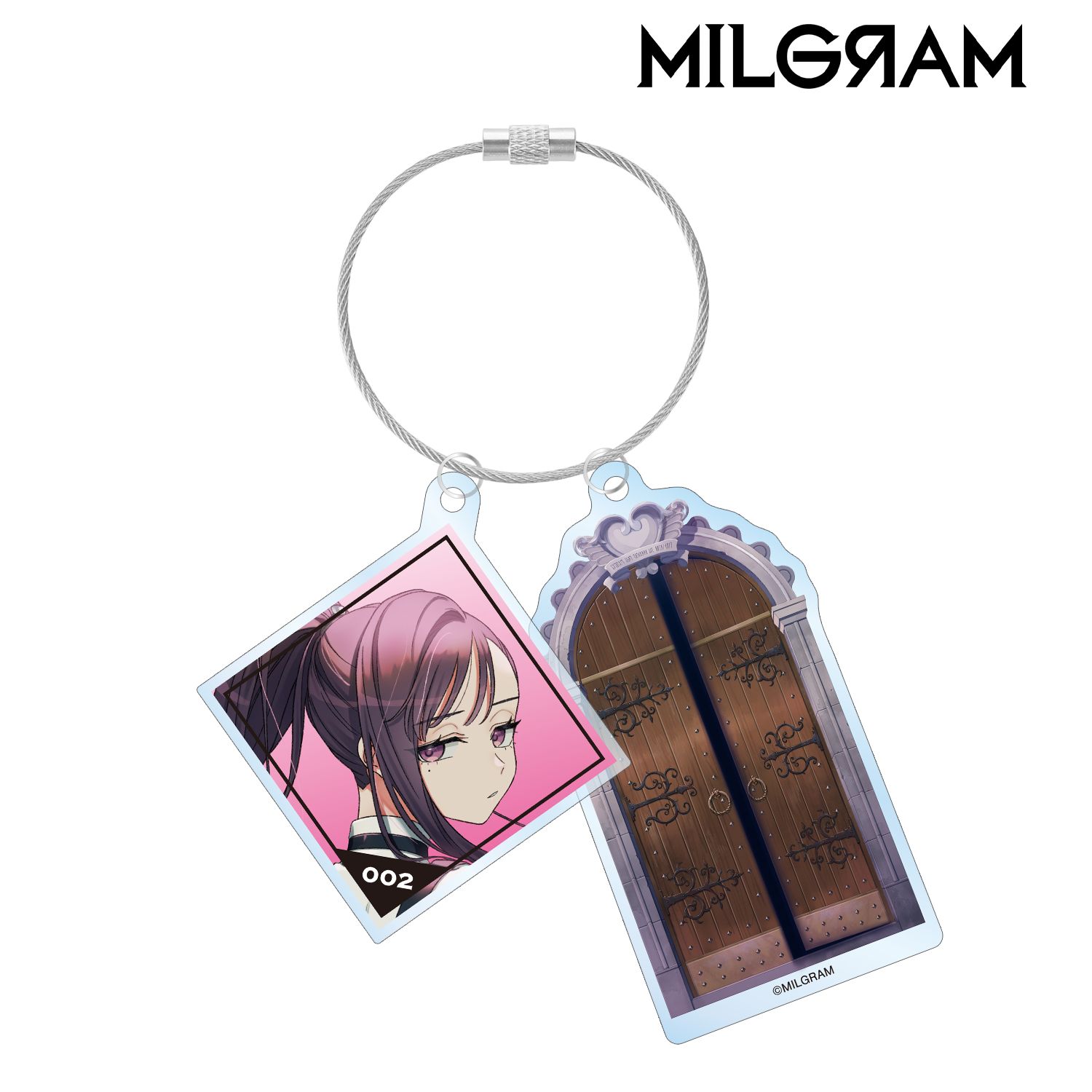 MILGRAM -ミルグラム- ユノ『Tear Drop』 ジャケットイラストver. 2連ワイヤーBIGアクリルキーホルダー 画像 2 | AniSmile