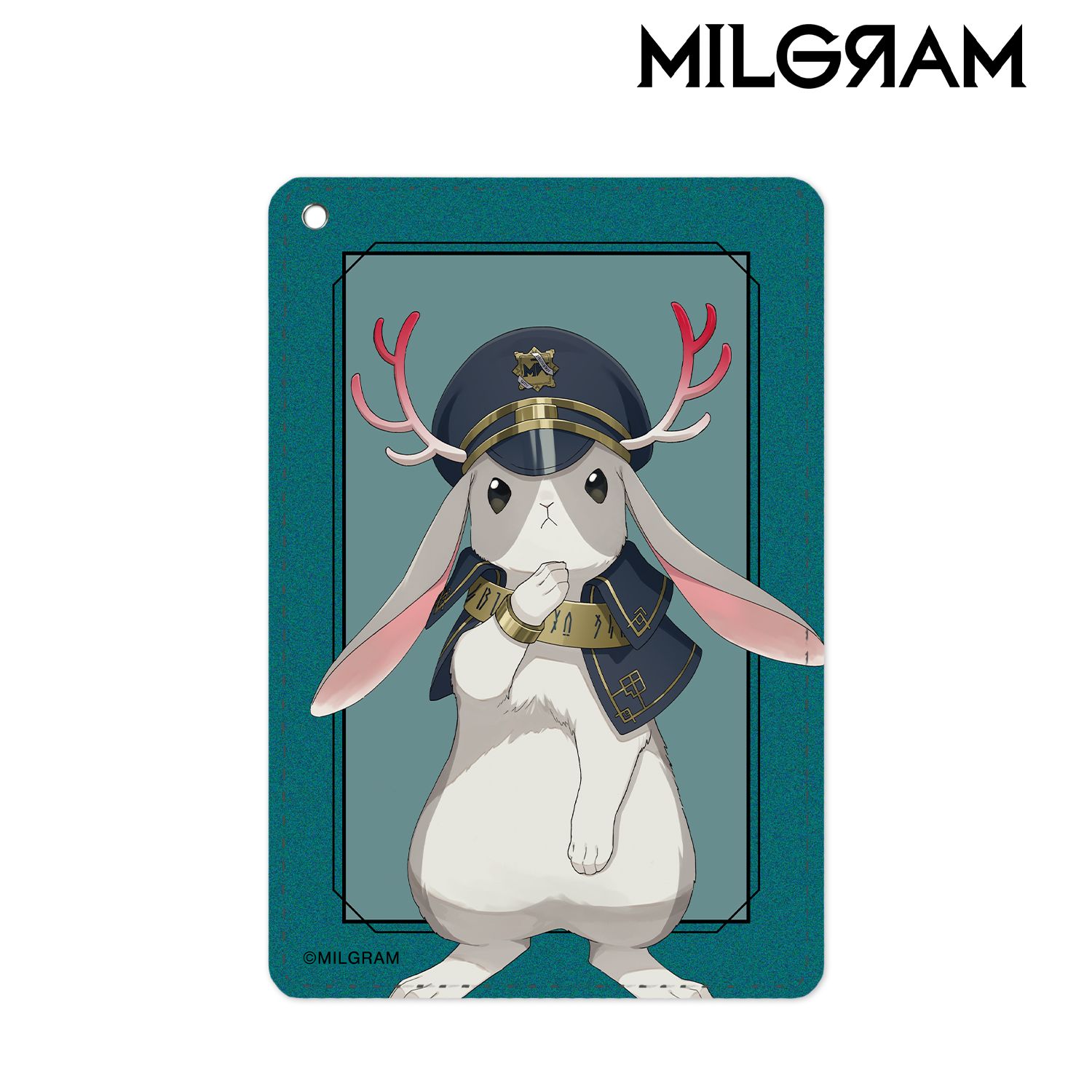 MILGRAM -ミルグラム- 描き下ろしイラスト ジャッカロープ 第一審MV衣装ver. 1ポケットパスケース 画像 2 | AniSmile