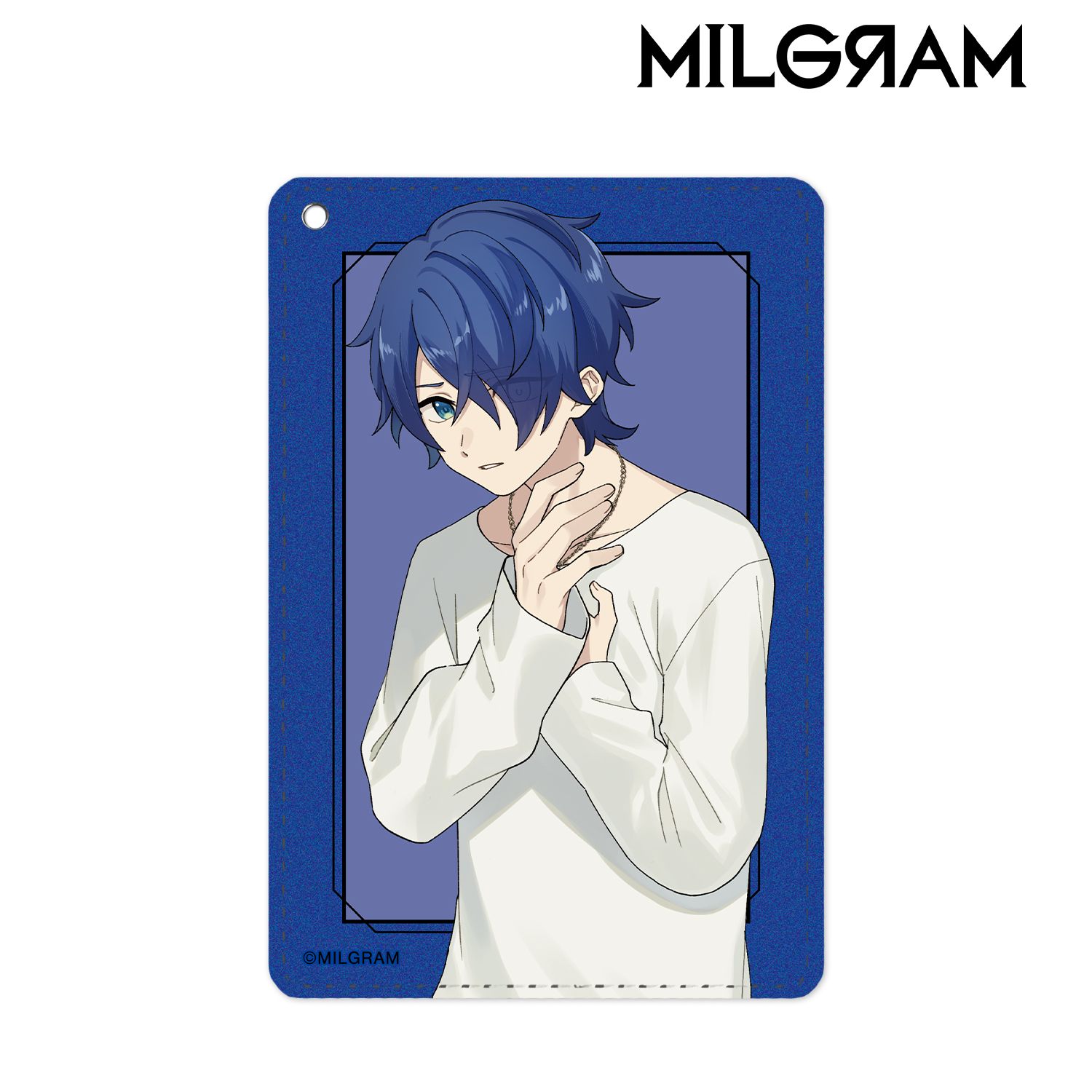 MILGRAM -ミルグラム- 描き下ろしイラスト ハルカ 第一審MV衣装ver. 1ポケットパスケース 画像 2 | AniSmile