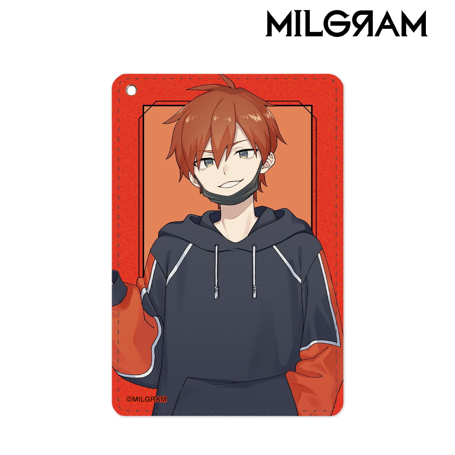 MILGRAM -ミルグラム- 描き下ろしイラスト フータ 第一審MV衣装ver. 1ポケットパスケース 画像 2 | AniSmile
