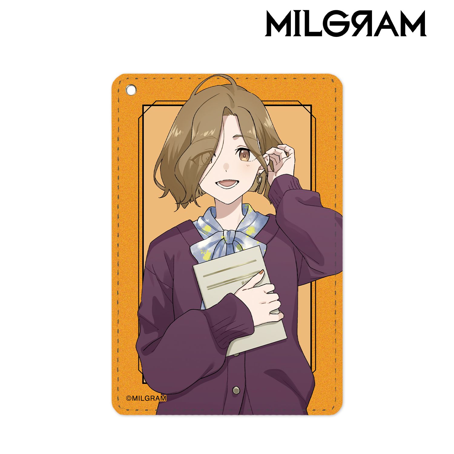MILGRAM -ミルグラム- 描き下ろしイラスト マヒル 第一審MV衣装ver. 1ポケットパスケース 画像 2 | AniSmile