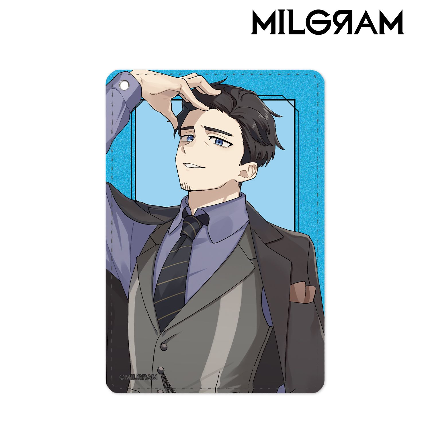 MILGRAM -ミルグラム- 描き下ろしイラスト カズイ 第一審MV衣装ver. 1ポケットパスケース 画像 3 | AniSmile
