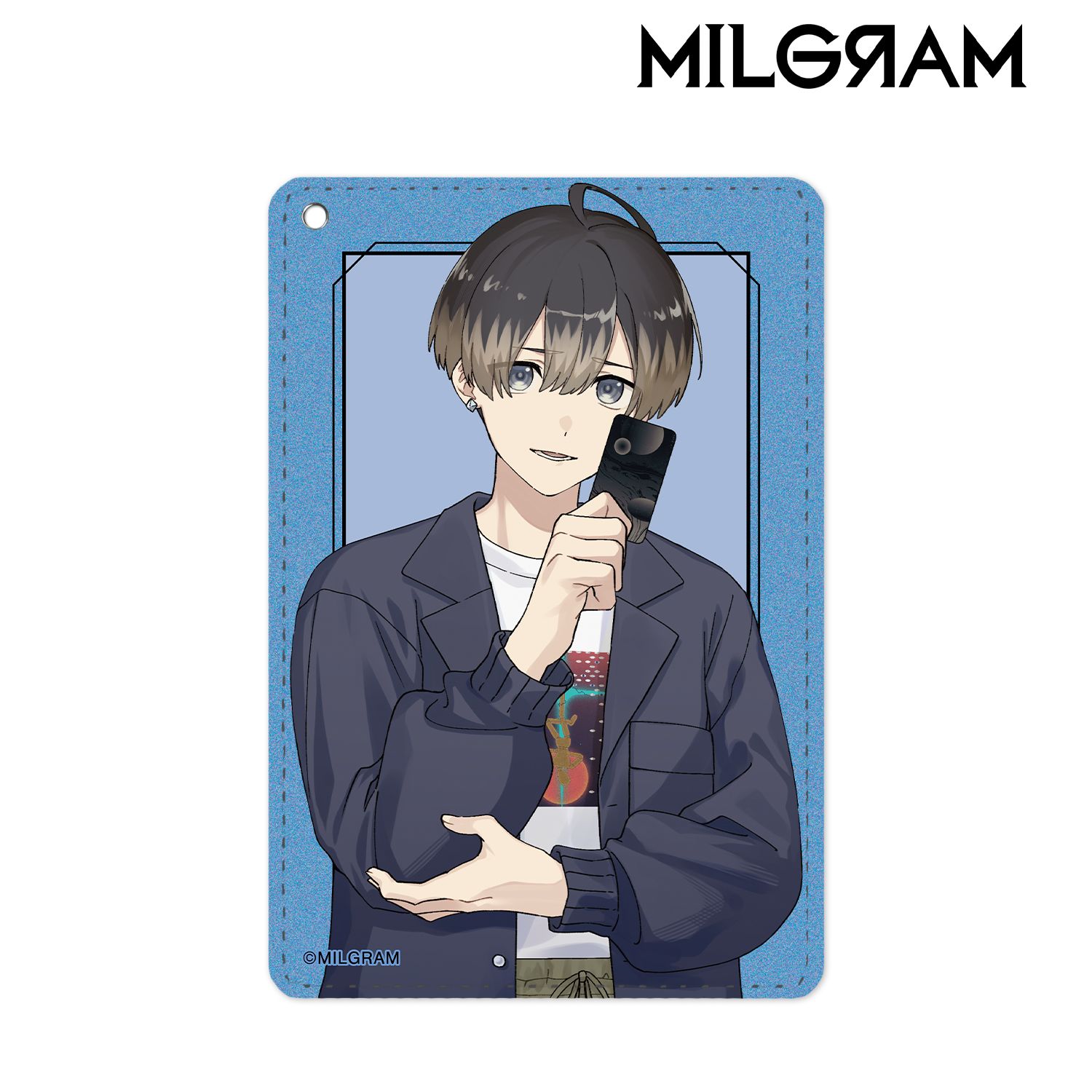 MILGRAM -ミルグラム- 描き下ろしイラスト ミコト 第一審MV衣装ver. 1ポケットパスケース 画像 2 | AniSmile
