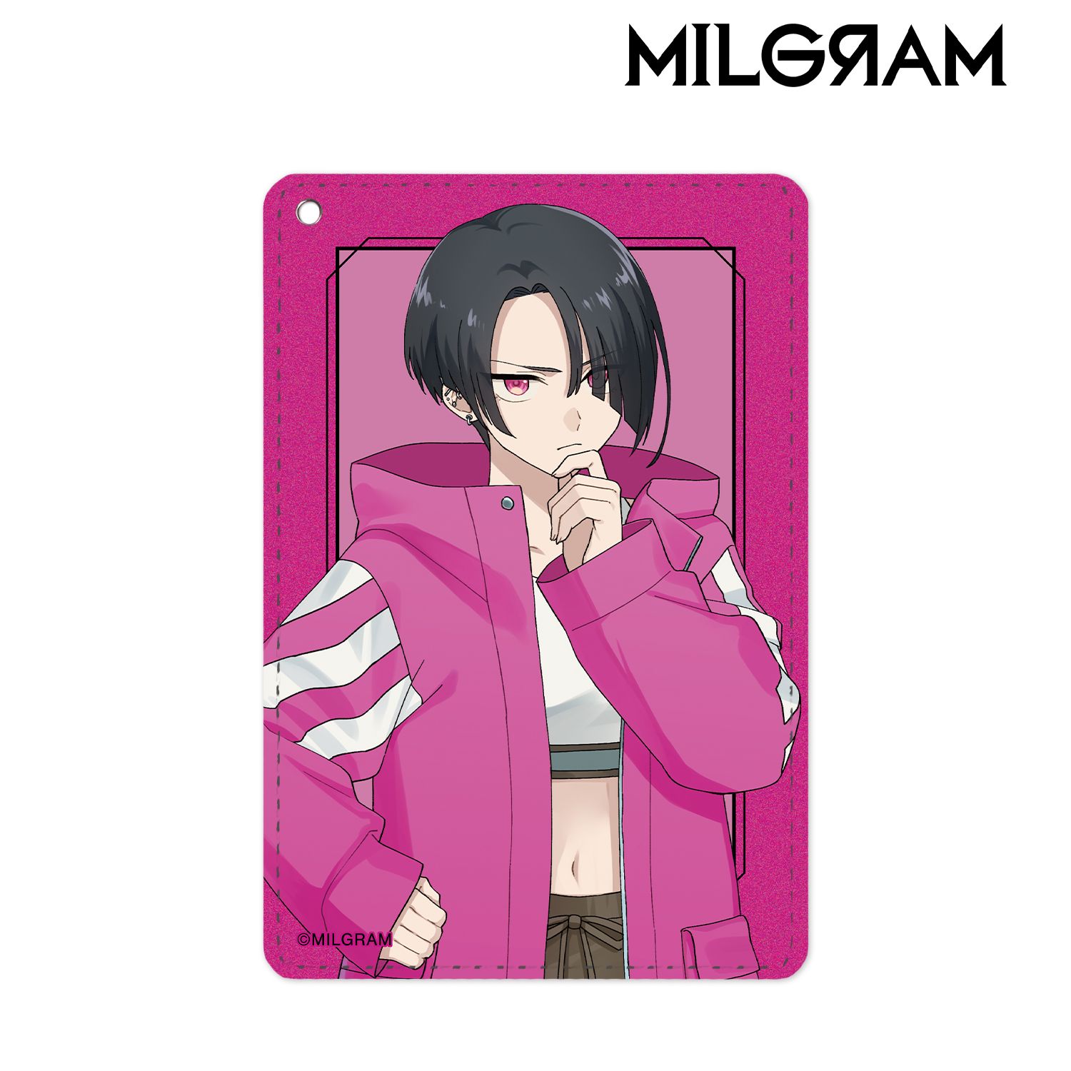 MILGRAM -ミルグラム- 描き下ろしイラスト コトコ 第一審MV衣装ver. 1ポケットパスケース 画像 2 | AniSmile