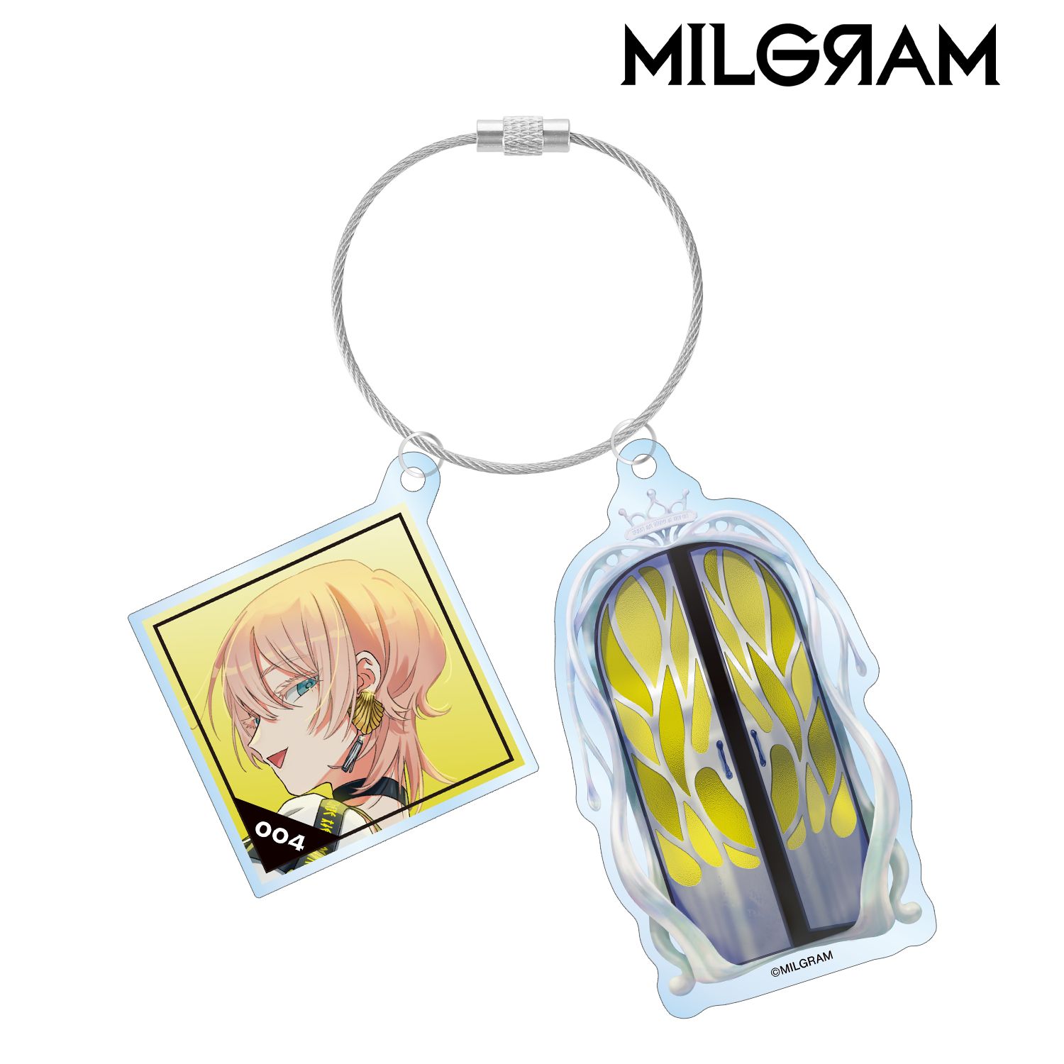 MILGRAM -ミルグラム- ムウ『悪くないもん』 ジャケットイラストver. 2連ワイヤーBIGアクリルキーホルダー 画像 2 | AniSmile