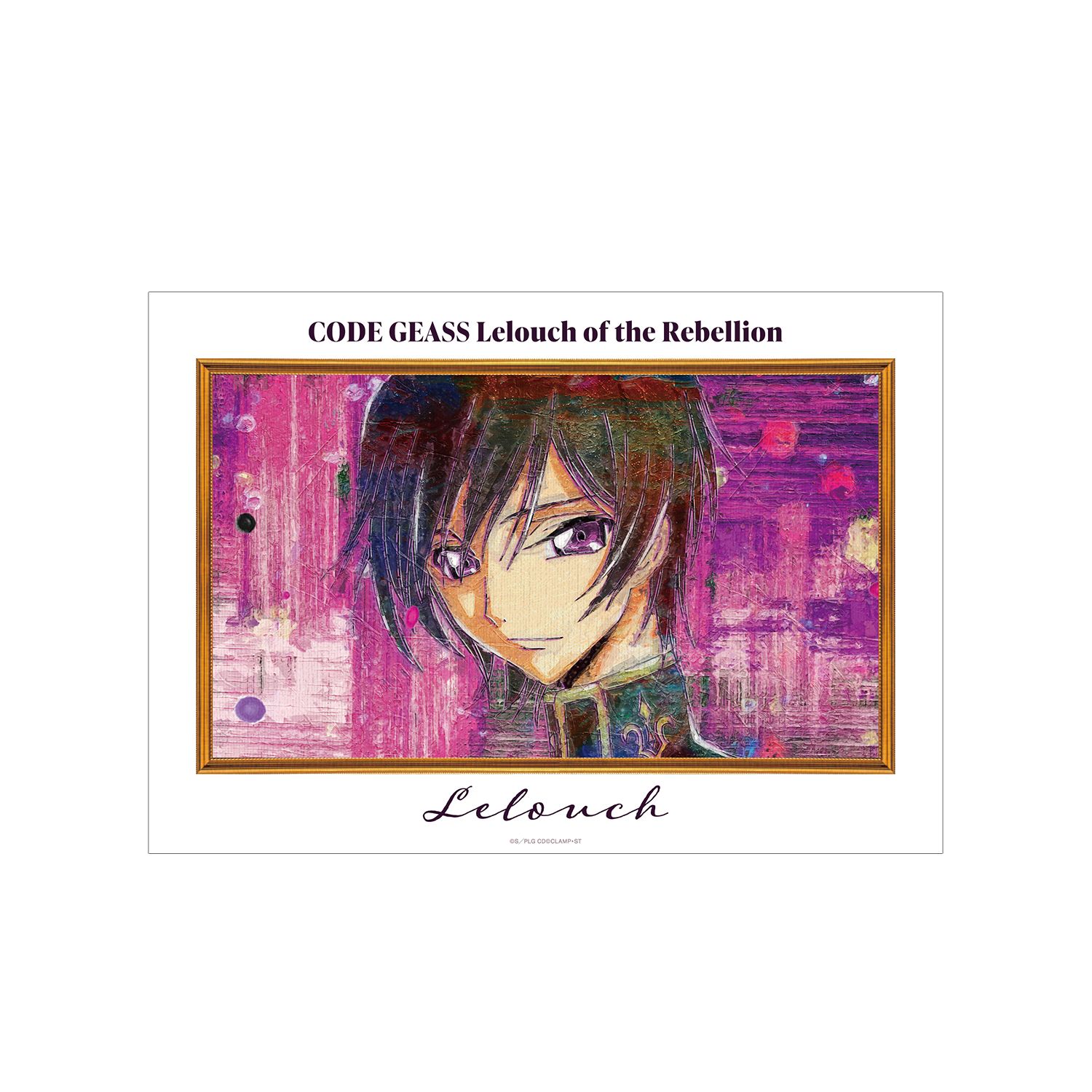 コードギアス 反逆のルルーシュ ルルーシュ grunge CANVAS A3マット加工ポスター ver.B - 公式商品画像 | AniSmile