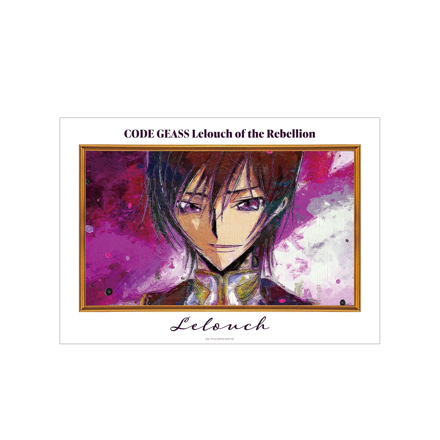 コードギアス 反逆のルルーシュ ルルーシュ grunge CANVAS A3マット加工ポスター ver.F - 公式商品画像 | AniSmile