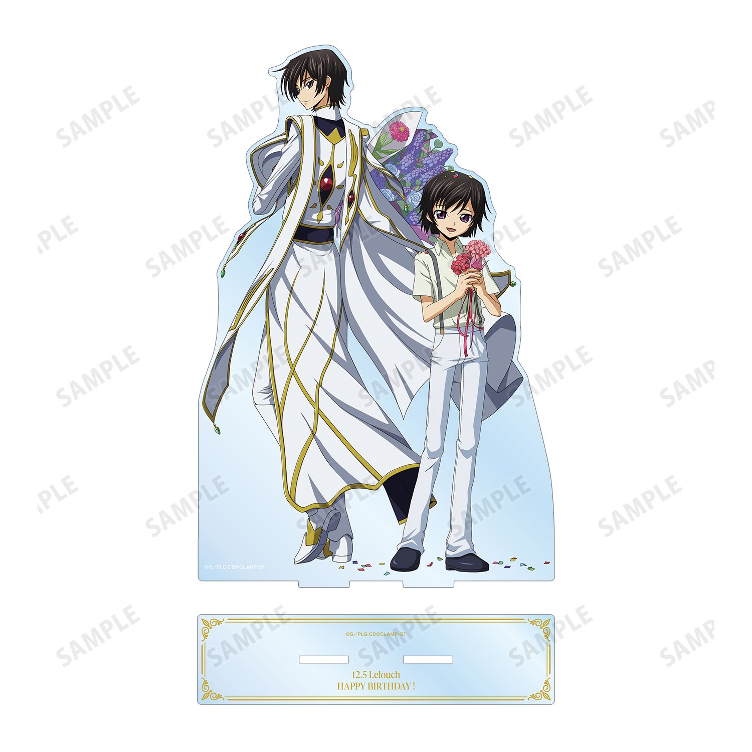 コードギアス 反逆のルルーシュ 描き下ろしイラスト ルルーシュ&ルルーシュ(幼少期) 特大アクリルスタンド <ルルーシュ バースデー2023ver.> 画像 3 | AniSmile