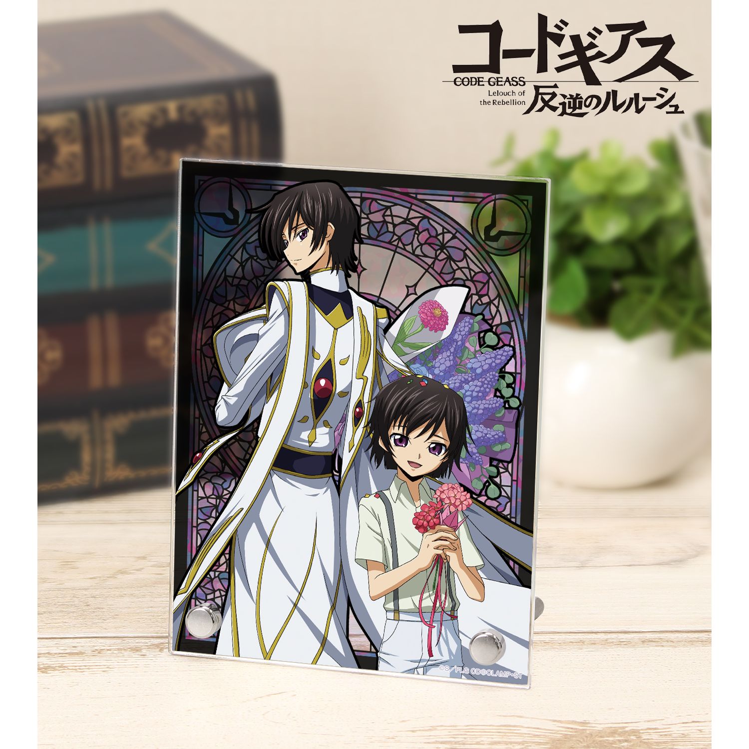 コードギアス 反逆のルルーシュ 描き下ろしイラスト ルルーシュ&ルルーシュ(幼少期) A6アクリルパネル <ルルーシュ バースデー2023ver.> 画像 2 | AniSmile