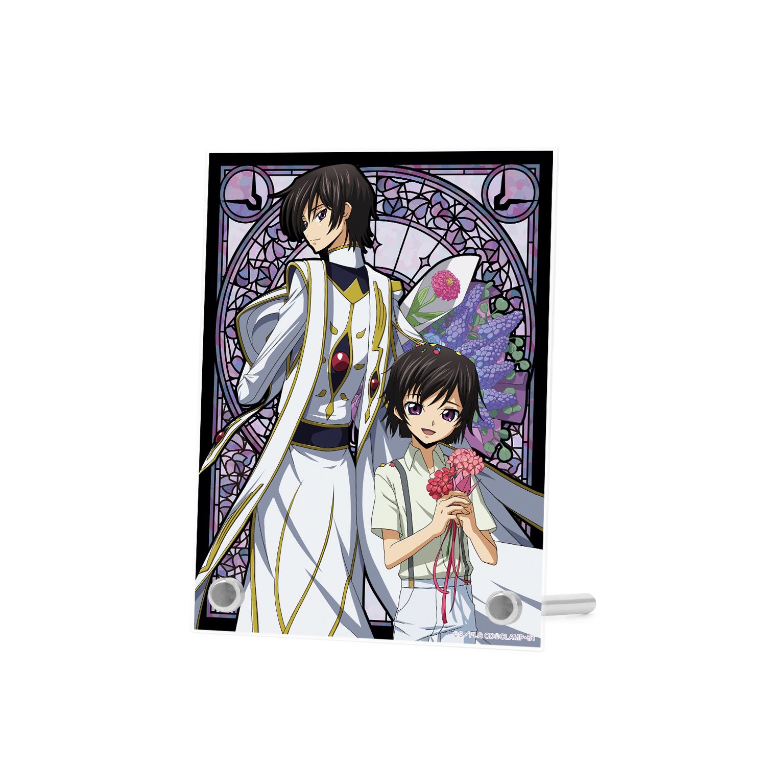 コードギアス 反逆のルルーシュ 描き下ろしイラスト ルルーシュ&ルルーシュ(幼少期) A6アクリルパネル <ルルーシュ バースデー2023ver.> 画像 3 | AniSmile