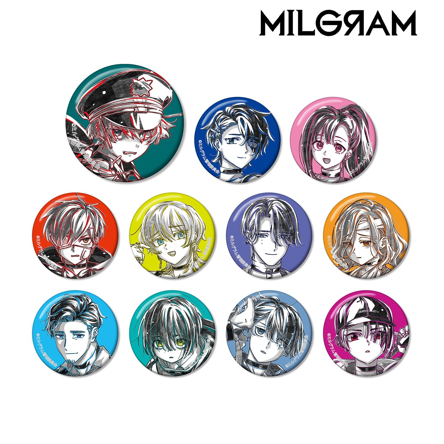 MILGRAM -ミルグラム- トレーディング Ani-Art BLACK LABEL 缶バッジ(単位/単品) 画像 2 | AniSmile