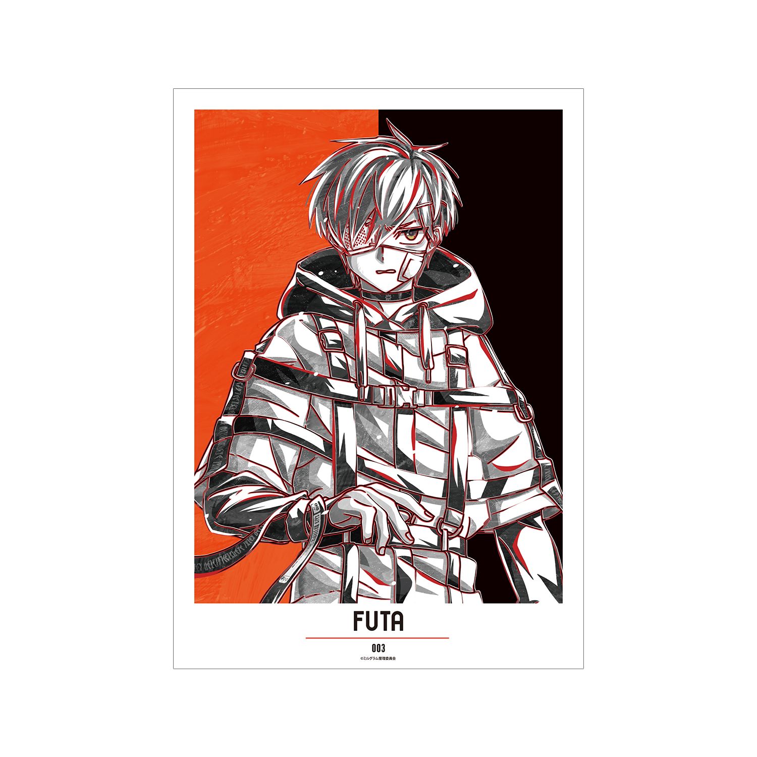 MILGRAM -ミルグラム- フータ Ani-Art BLACK LABEL A3マット加工ポスター - 公式商品画像 | AniSmile