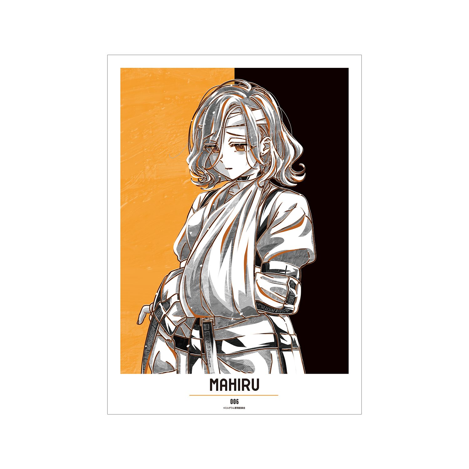MILGRAM -ミルグラム- マヒル Ani-Art BLACK LABEL A3マット加工ポスター - 公式商品画像 | AniSmile