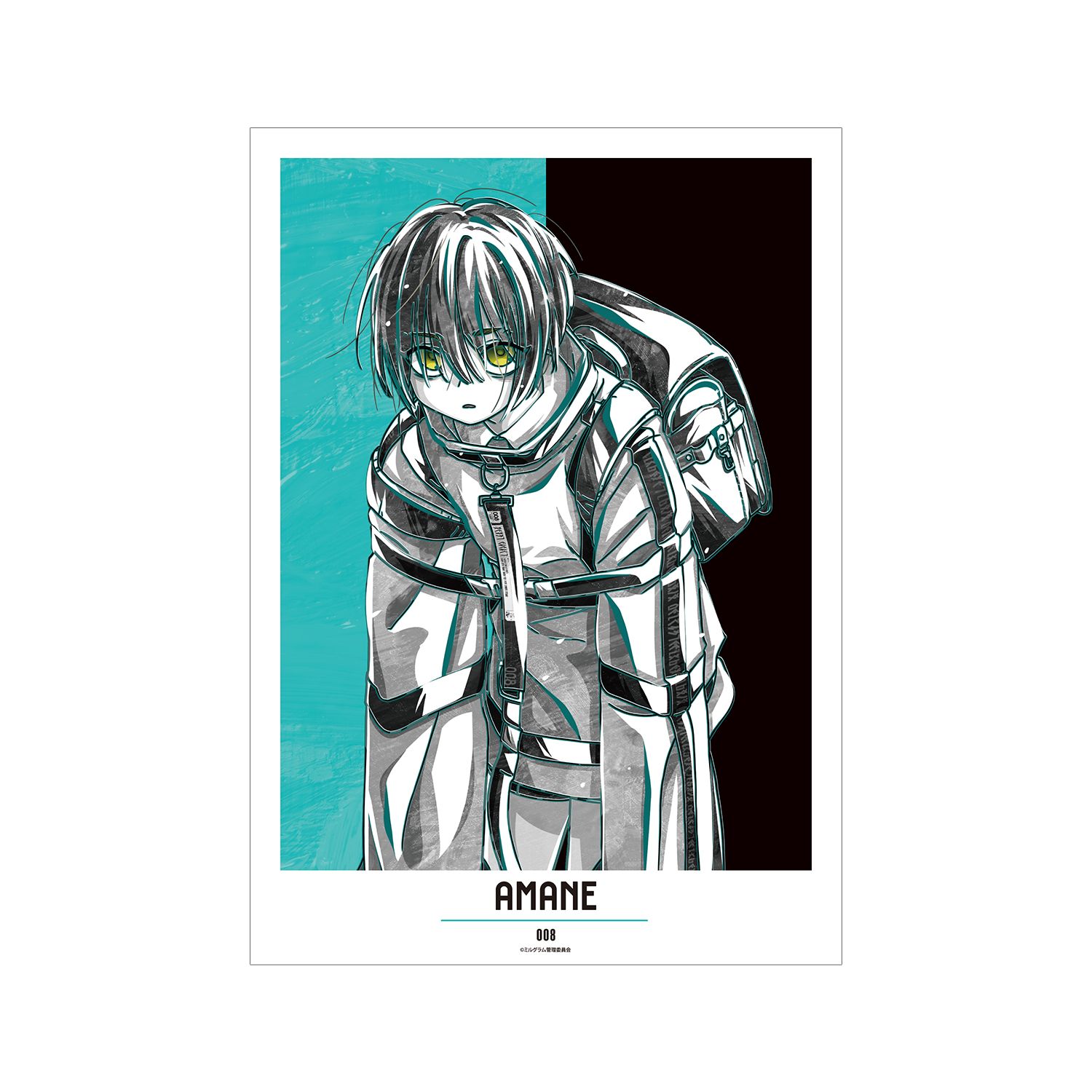 MILGRAM -ミルグラム- アマネ Ani-Art BLACK LABEL A3マット加工ポスター - 公式商品画像 | AniSmile