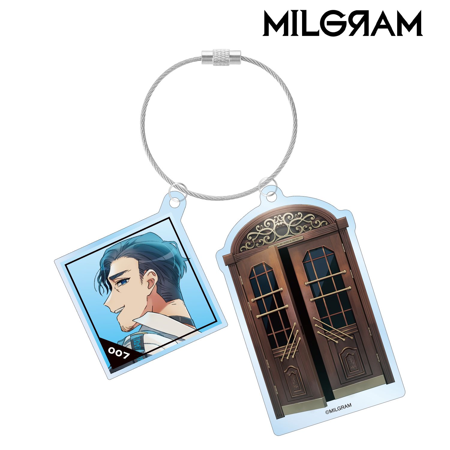 MILGRAM -ミルグラム- カズイ『Cat』 ジャケットイラストver. 2連ワイヤーBIGアクリルキーホルダー 画像 2 | AniSmile