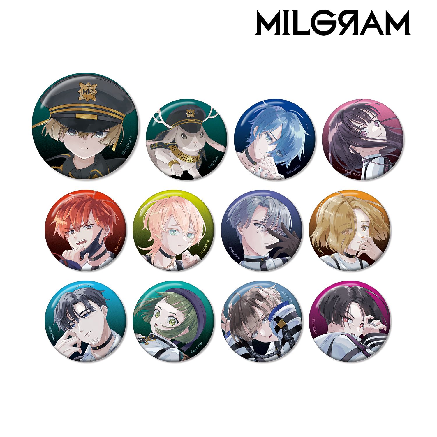 MILGRAM -ミルグラム- 描き下ろし LIVE EVENT「hallucination」ver. トレーディング缶バッジ(単位/単品) - 公式商品画像 | AniSmile