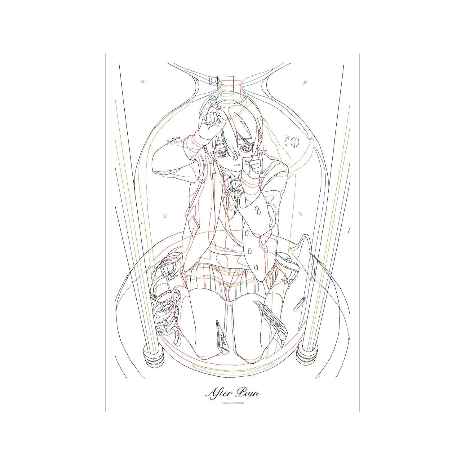MILGRAM -ミルグラム- 原画A3マット加工ポスター ムウ 『アフターペイン』 - 公式商品画像 | AniSmile