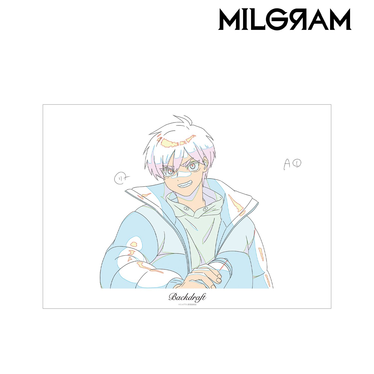 MILGRAM -ミルグラム- 原画A3マット加工ポスター フータ 『バックドラフト』 画像 2 | AniSmile