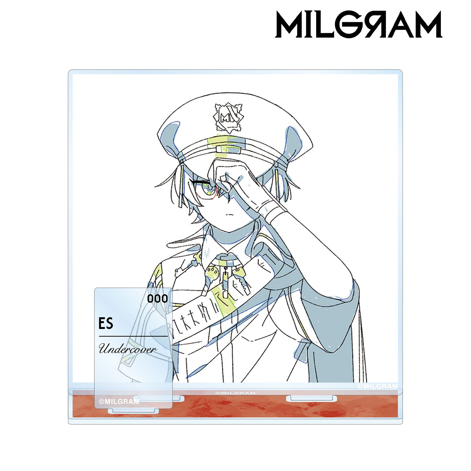 MILGRAM -ミルグラム- 原画パーツ付きBIGアクリルスタンド エス 『アンダーカバー』 画像 2 | AniSmile