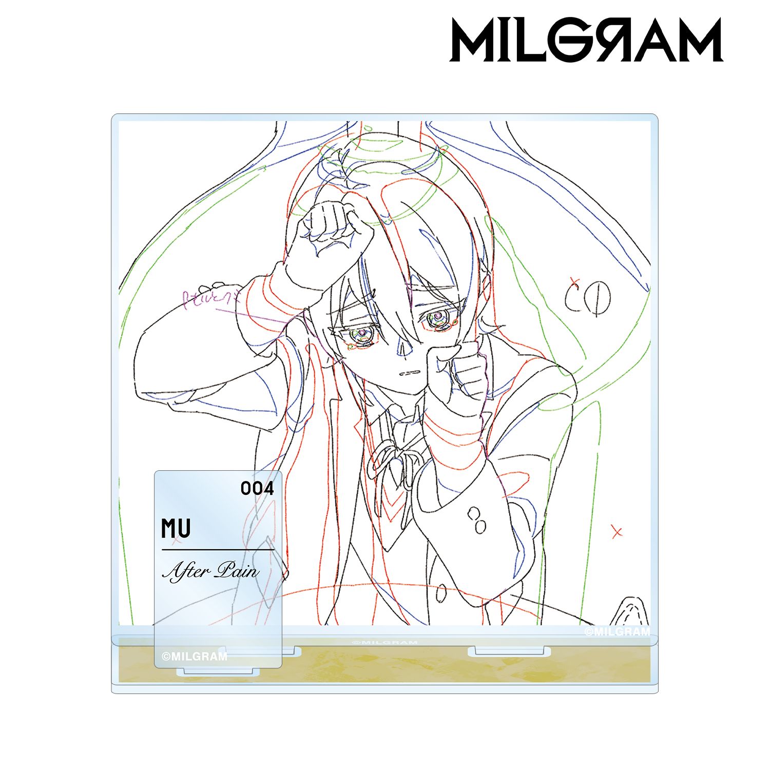 MILGRAM -ミルグラム- 原画パーツ付きBIGアクリルスタンド ムウ 『アフターペイン』 画像 2 | AniSmile