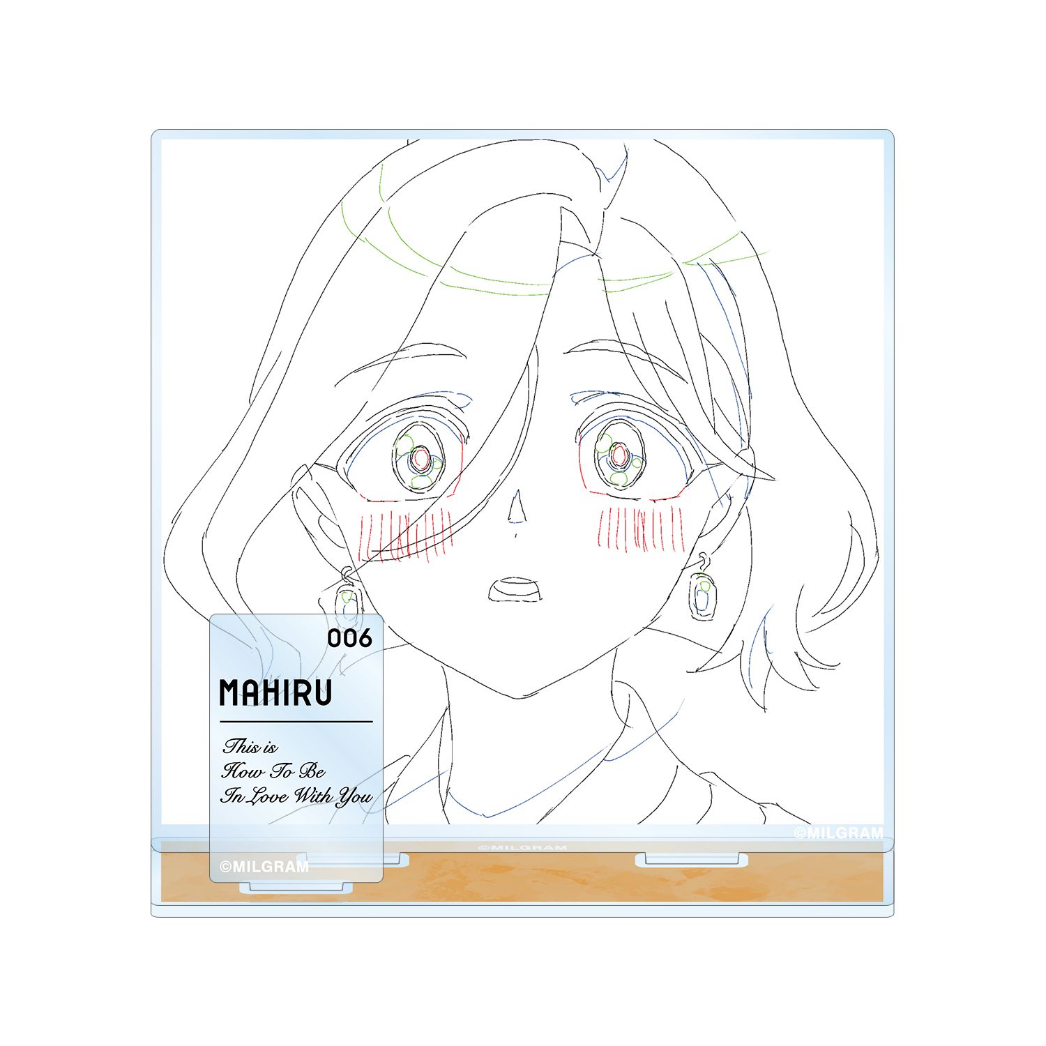 MILGRAM -ミルグラム- 原画パーツ付きBIGアクリルスタンド マヒル 『愛なんですよ』 - 公式商品画像 | AniSmile