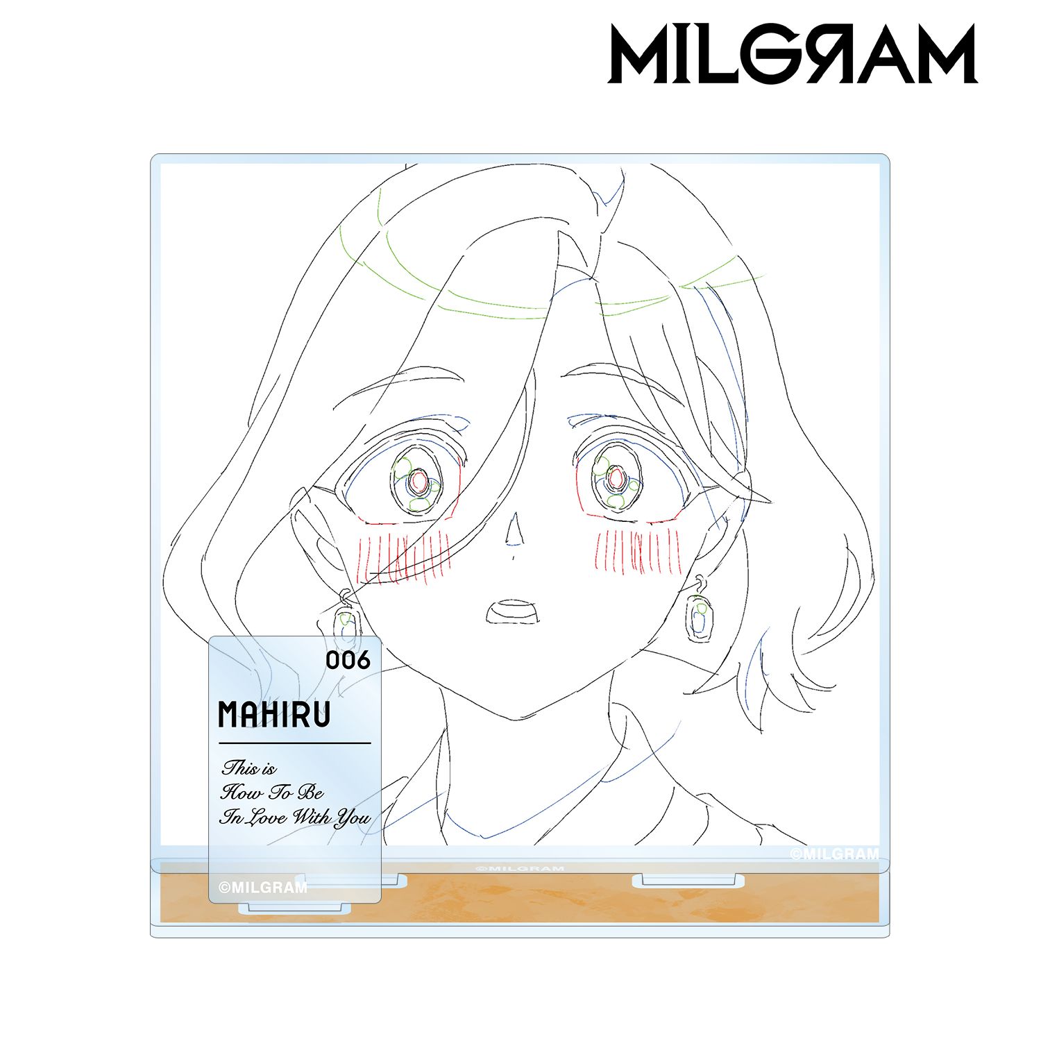 MILGRAM -ミルグラム- 原画パーツ付きBIGアクリルスタンド マヒル 『愛なんですよ』 画像 2 | AniSmile