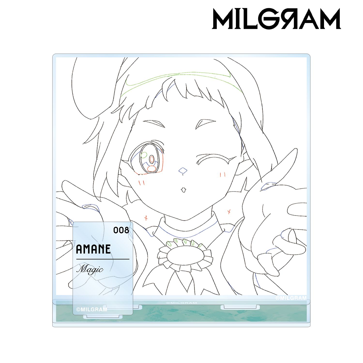 MILGRAM -ミルグラム- 原画パーツ付きBIGアクリルスタンド アマネ 『おまじない』 画像 2 | AniSmile