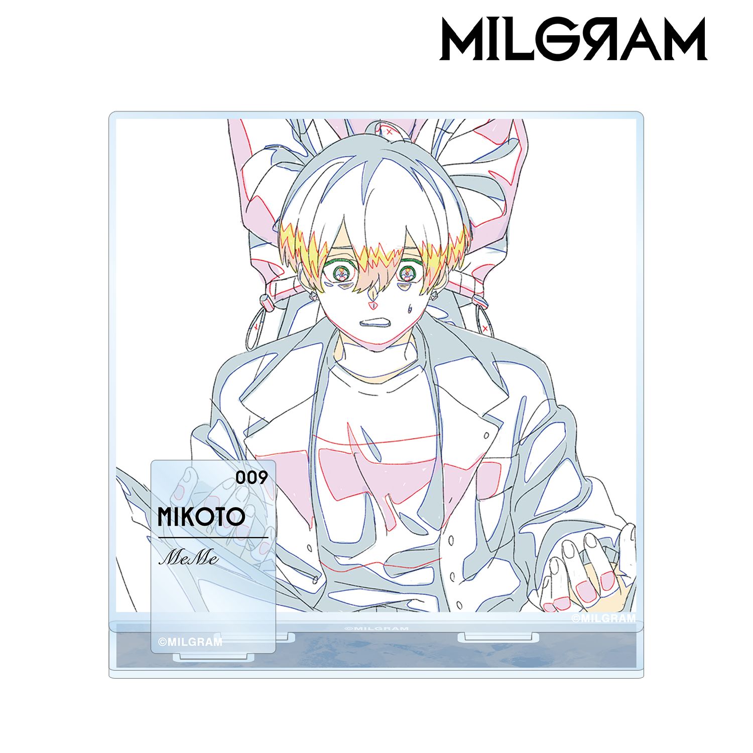 MILGRAM -ミルグラム- 原画パーツ付きBIGアクリルスタンド ミコト 『MeMe』 画像 2 | AniSmile